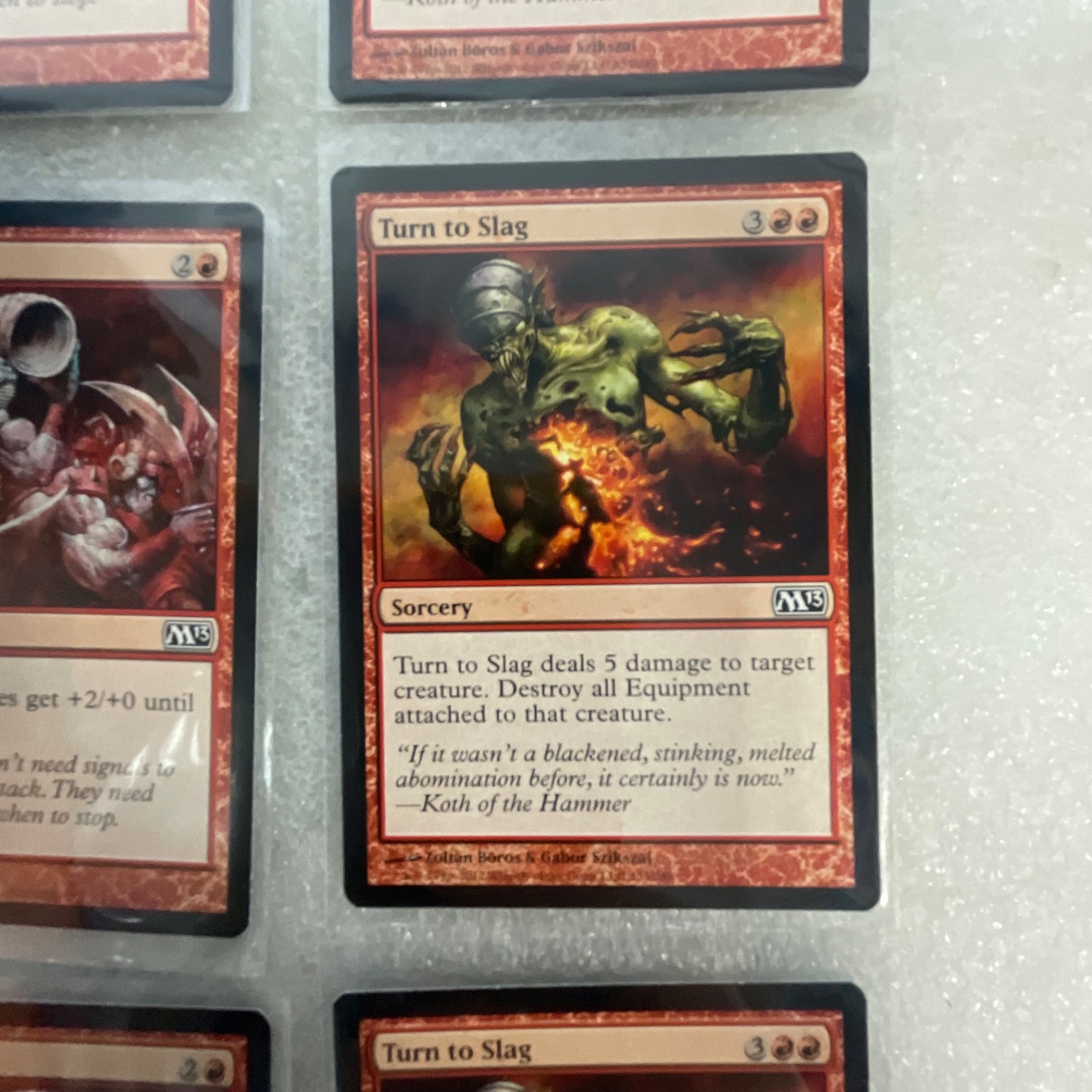 Magic the Gathering Lot of 20 Red M13 Cards Chandra's Fury - Image 19