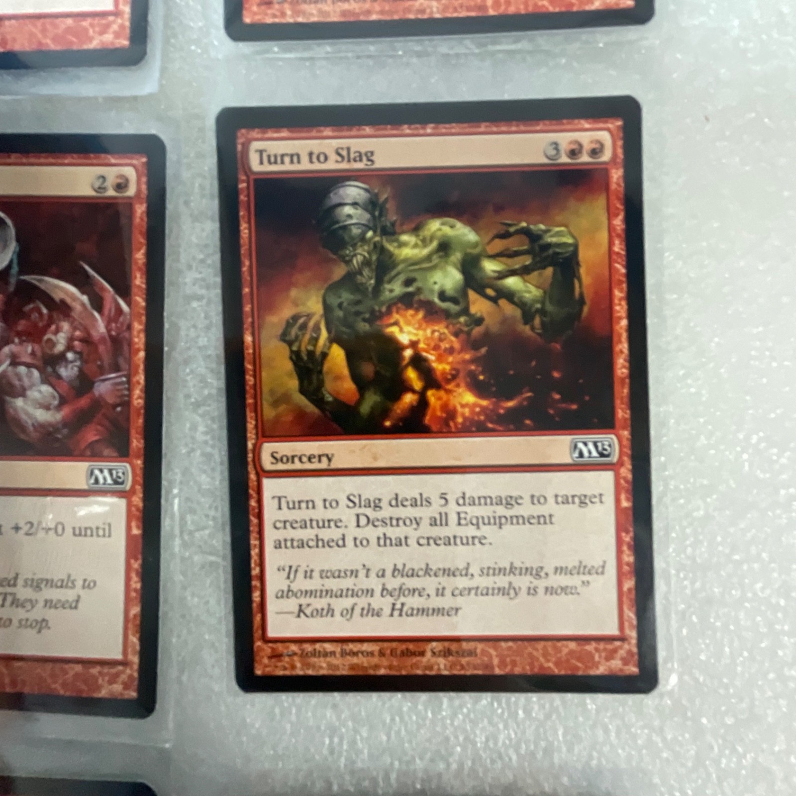 Magic the Gathering Lot of 20 Red M13 Cards Chandra's Fury - Image 20