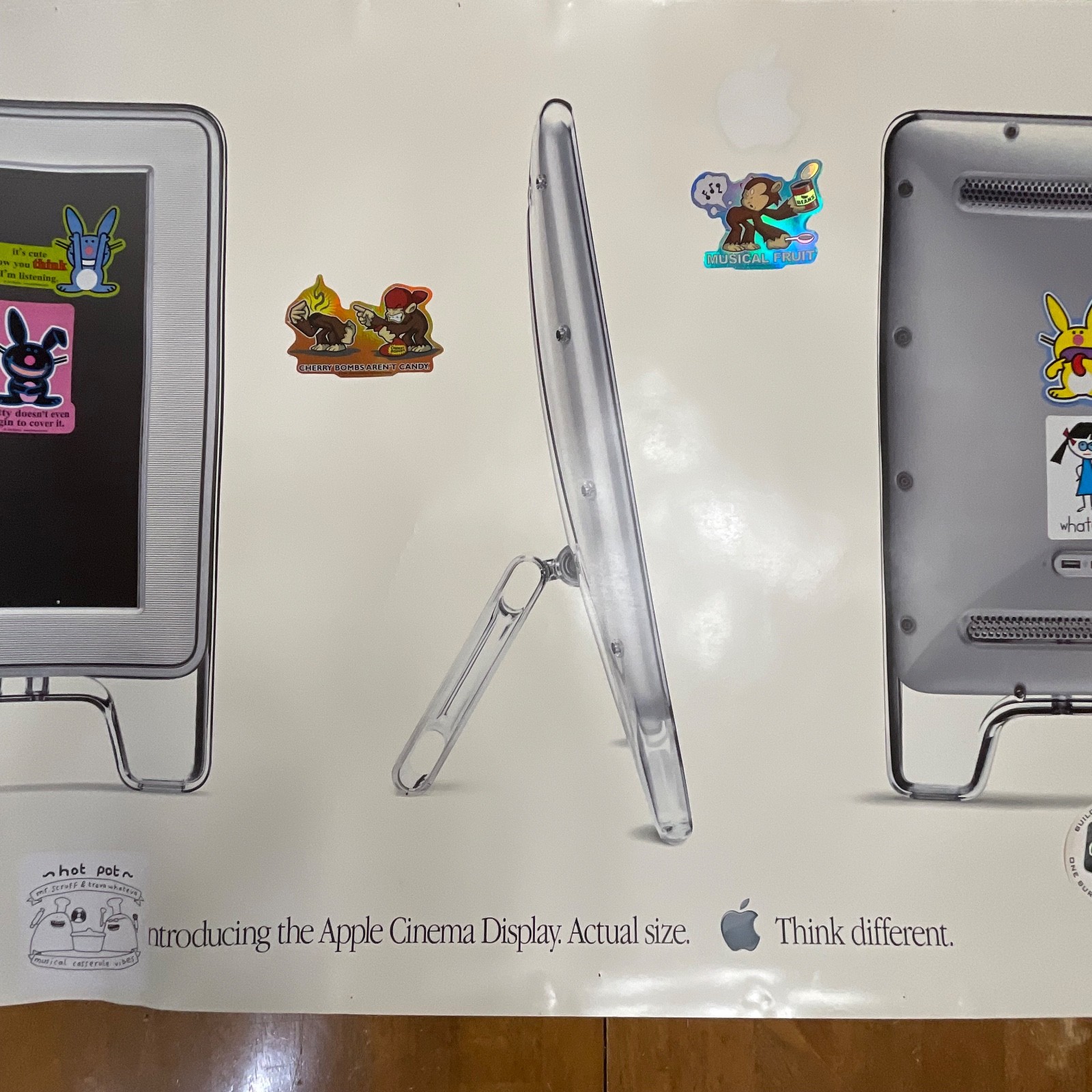1999 Apple Cinema Display Poster 27in x 70in Macintosh Ad Thick Paper - Image 2