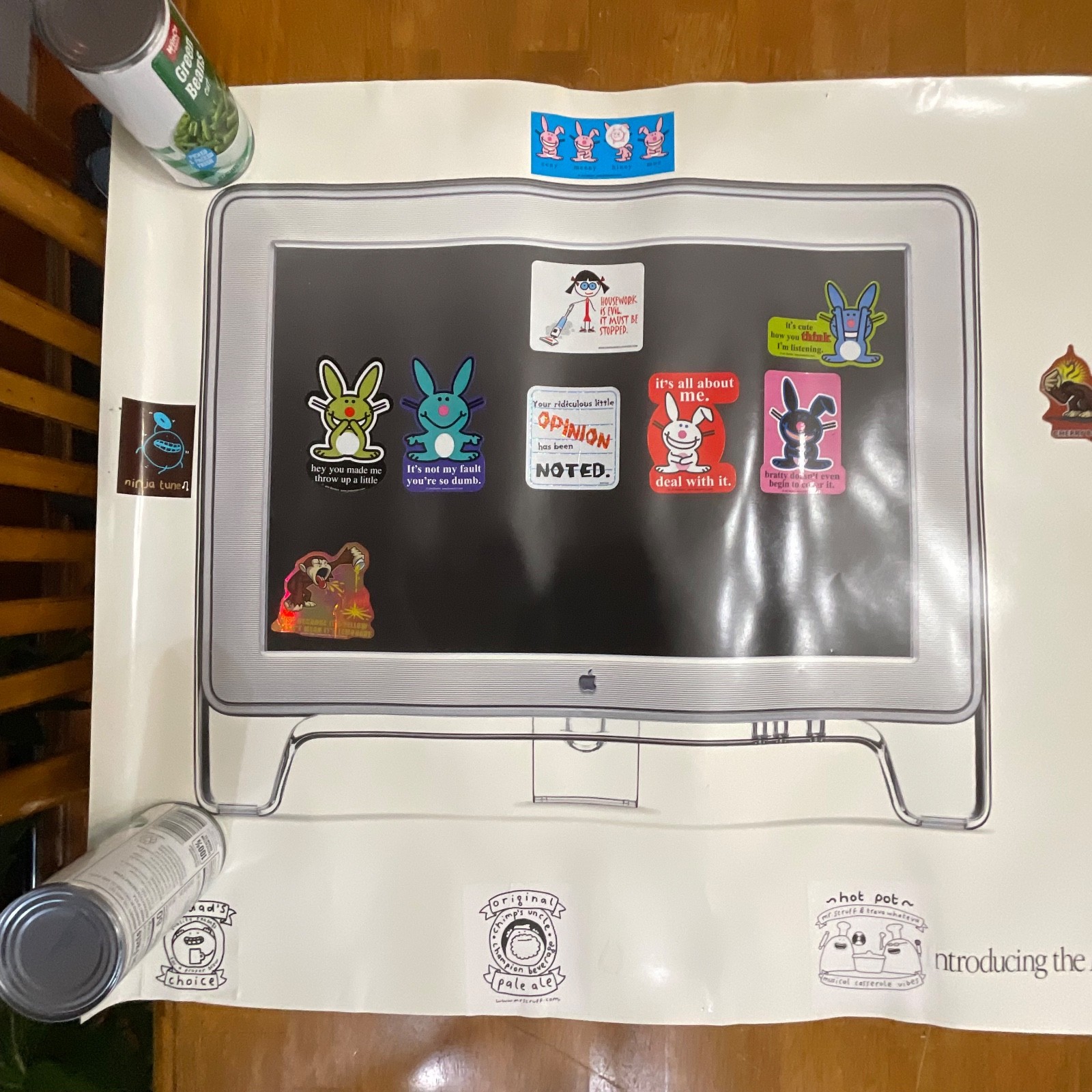 1999 Apple Cinema Display Poster 27in x 70in Macintosh Ad Thick Paper - Image 3