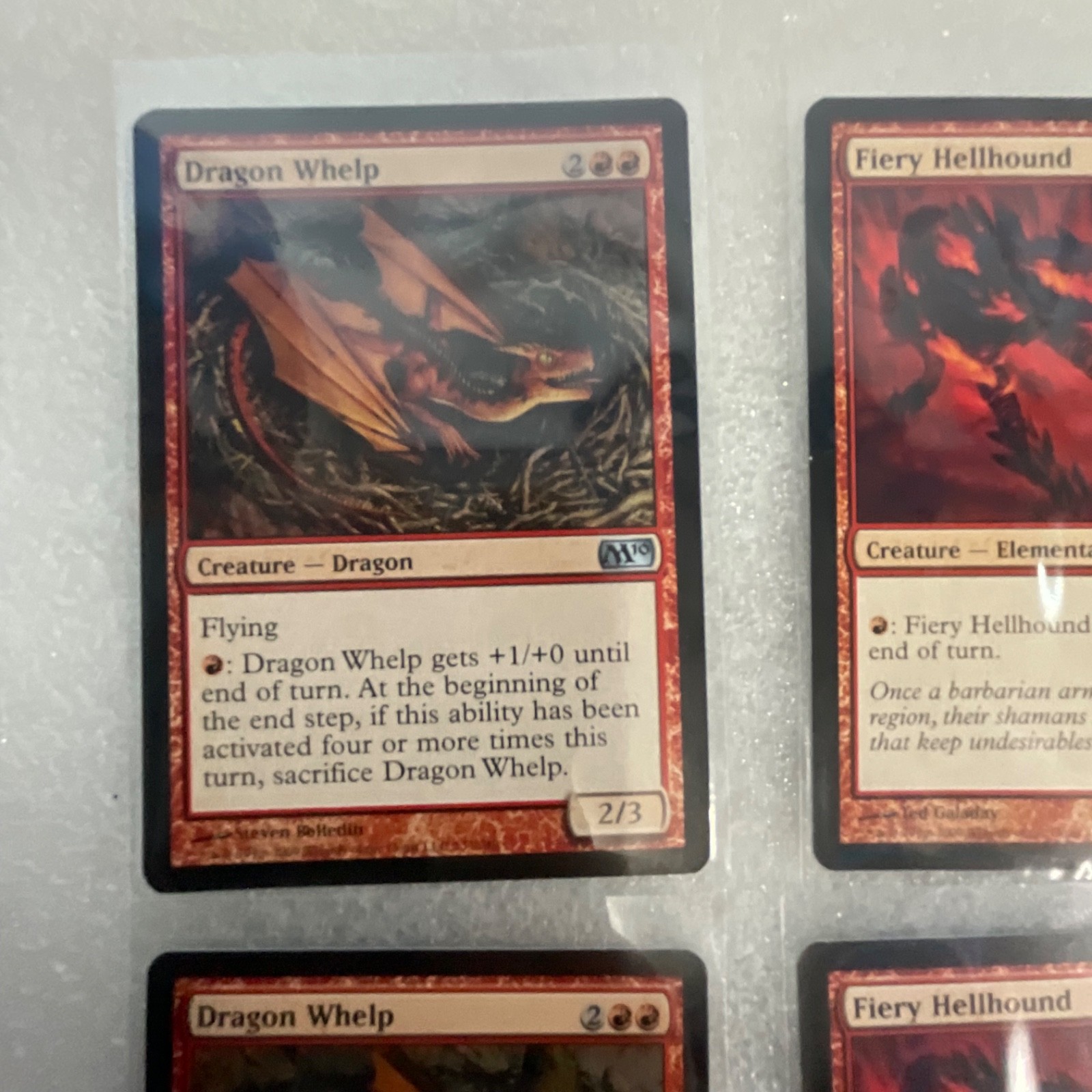 Magic the Gathering Lot of 20 Red M13 Cards Fireball Dragon Whelp - Image 3