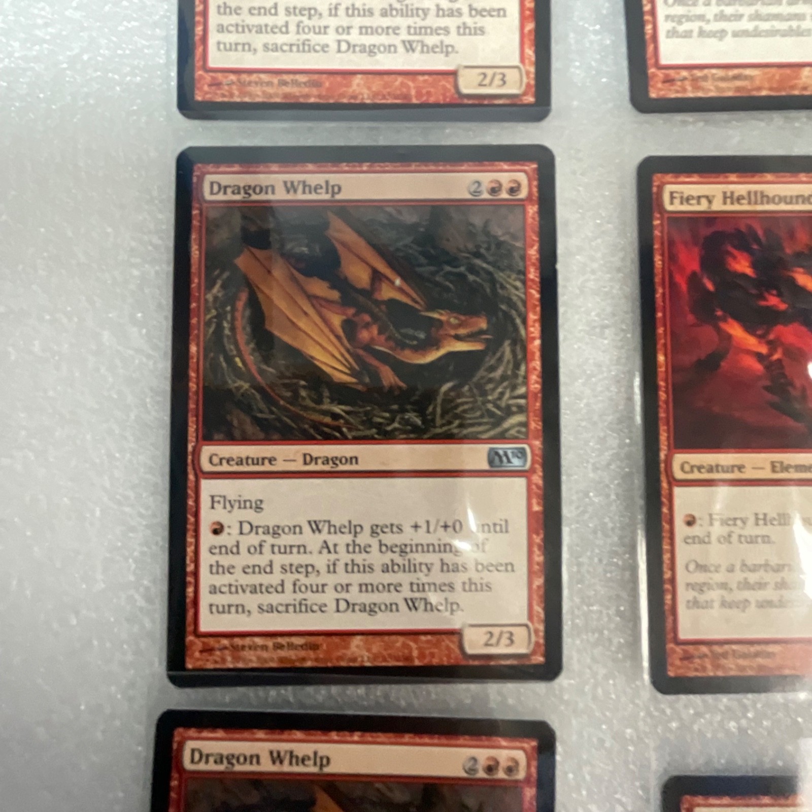 Magic the Gathering Lot of 20 Red M13 Cards Fireball Dragon Whelp - Image 5