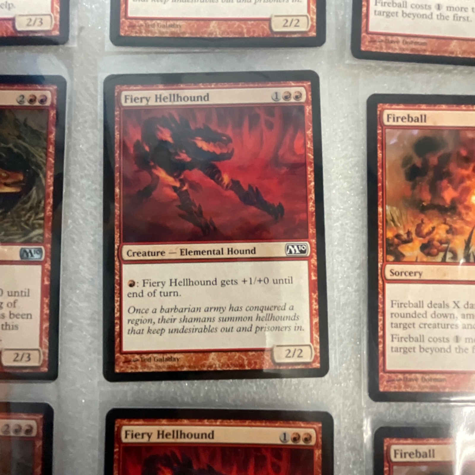 Magic the Gathering Lot of 20 Red M13 Cards Fireball Dragon Whelp - Image 9