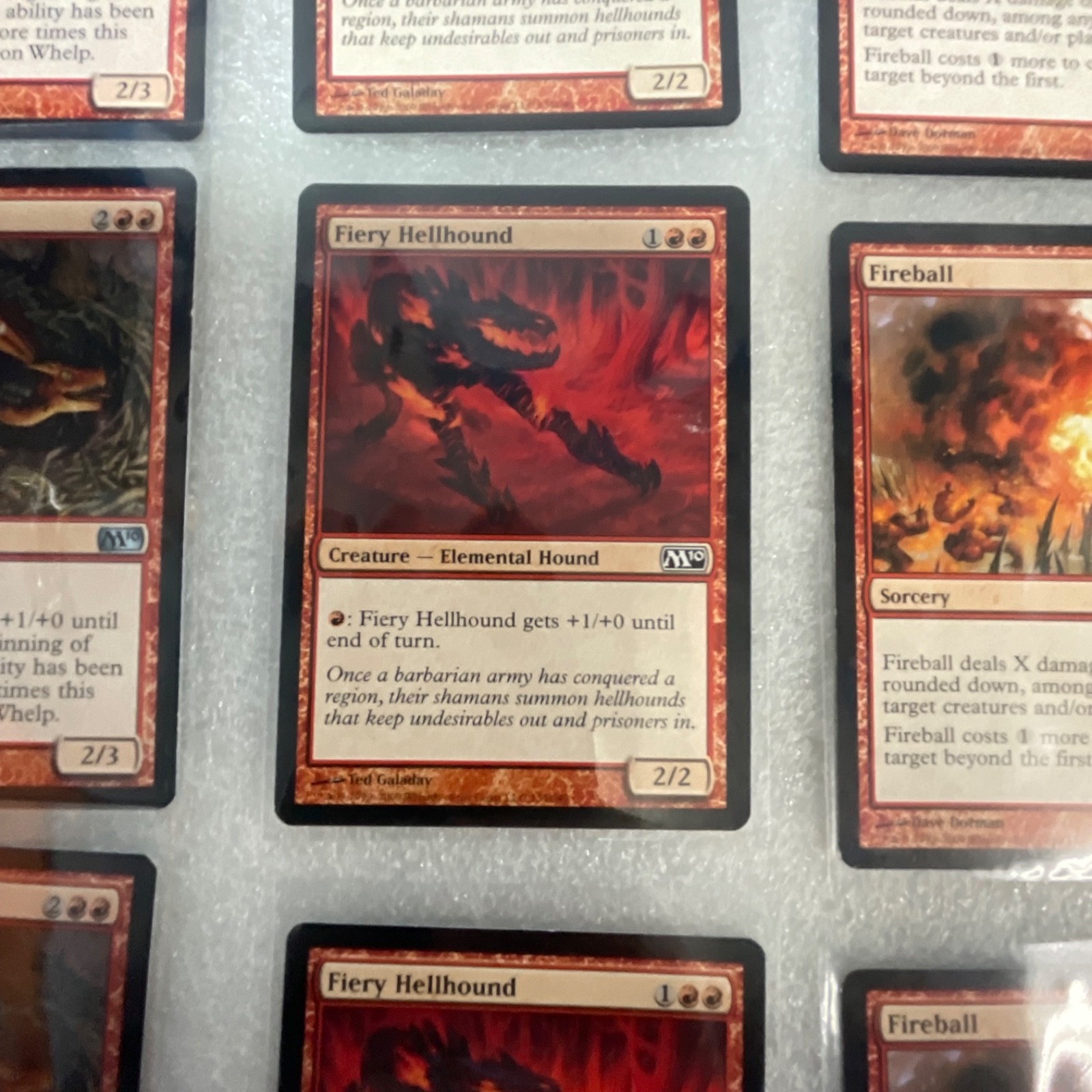 Magic the Gathering Lot of 20 Red M13 Cards Fireball Dragon Whelp - Image 8