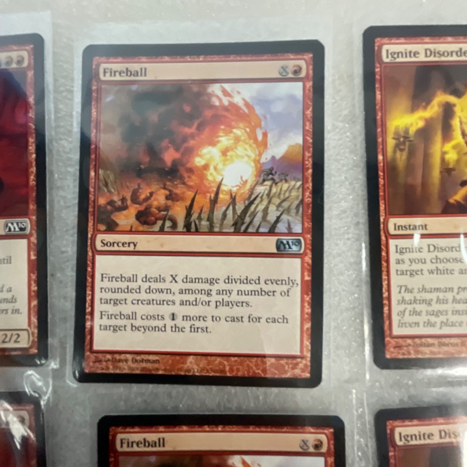 Magic the Gathering Lot of 20 Red M13 Cards Fireball Dragon Whelp - Image 11