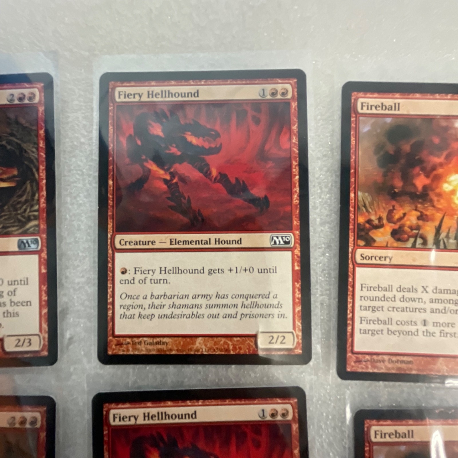 Magic the Gathering Lot of 20 Red M13 Cards Fireball Dragon Whelp - Image 10