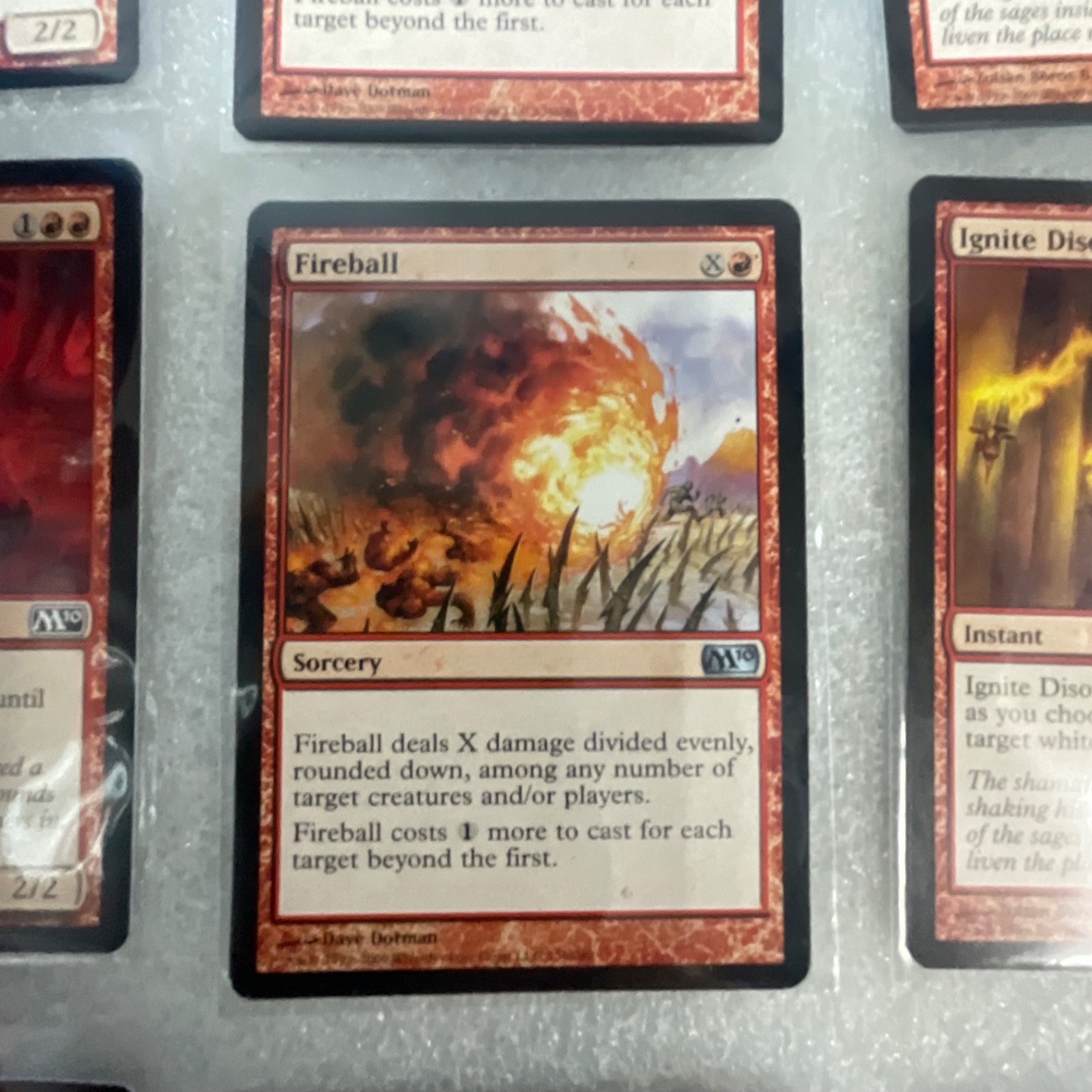 Magic the Gathering Lot of 20 Red M13 Cards Fireball Dragon Whelp - Image 13