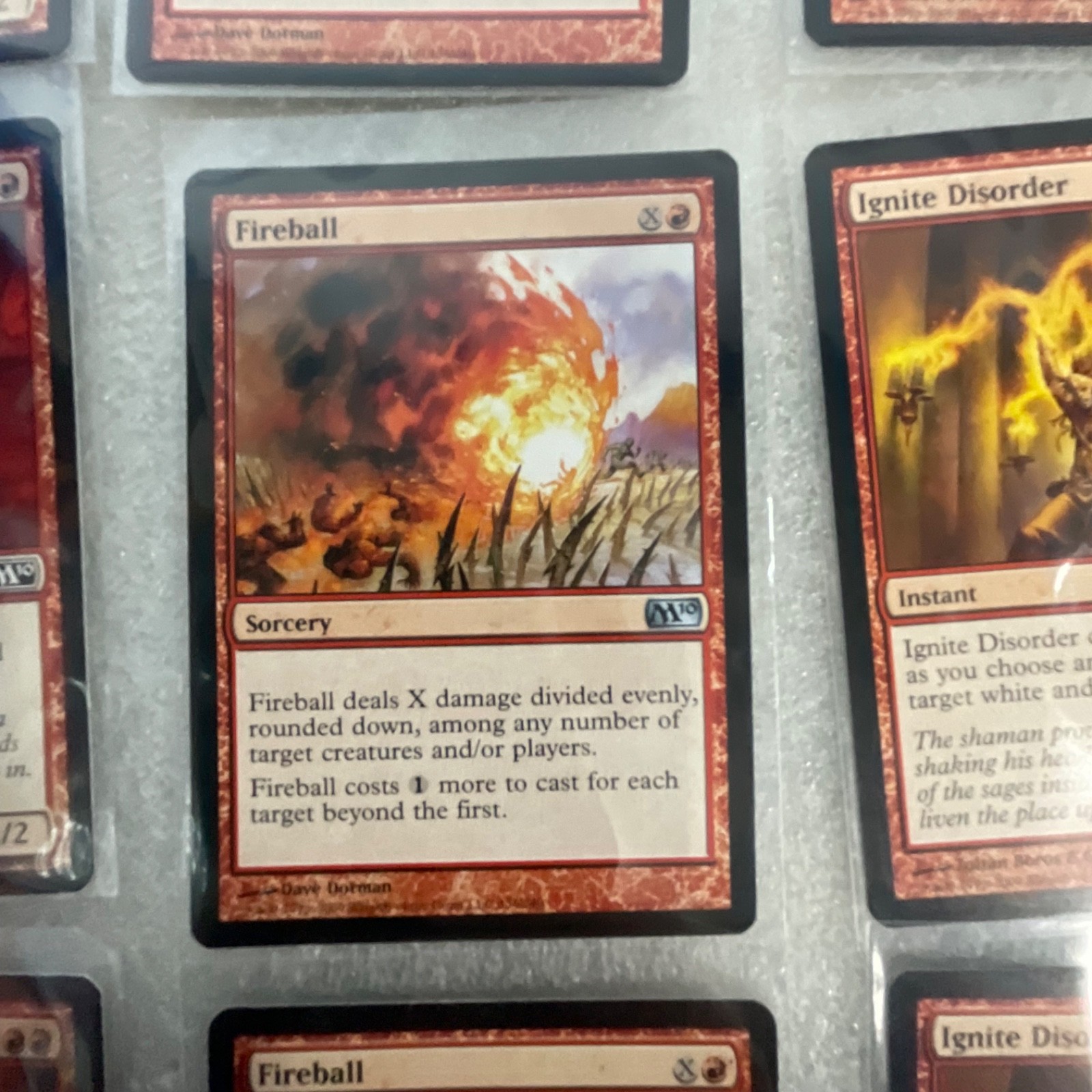 Magic the Gathering Lot of 20 Red M13 Cards Fireball Dragon Whelp - Image 12