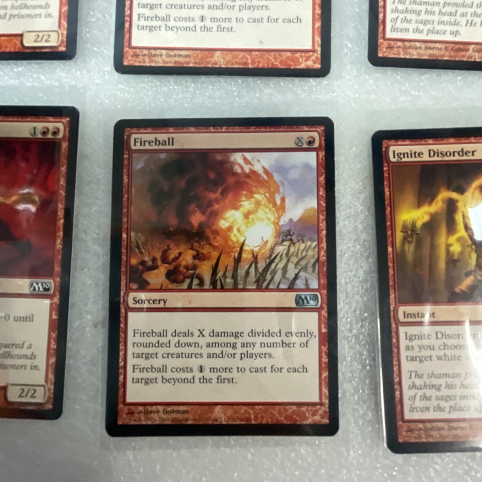 Magic the Gathering Lot of 20 Red M13 Cards Fireball Dragon Whelp - Image 14