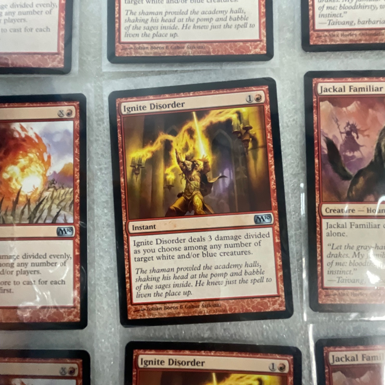Magic the Gathering Lot of 20 Red M13 Cards Fireball Dragon Whelp - Image 17