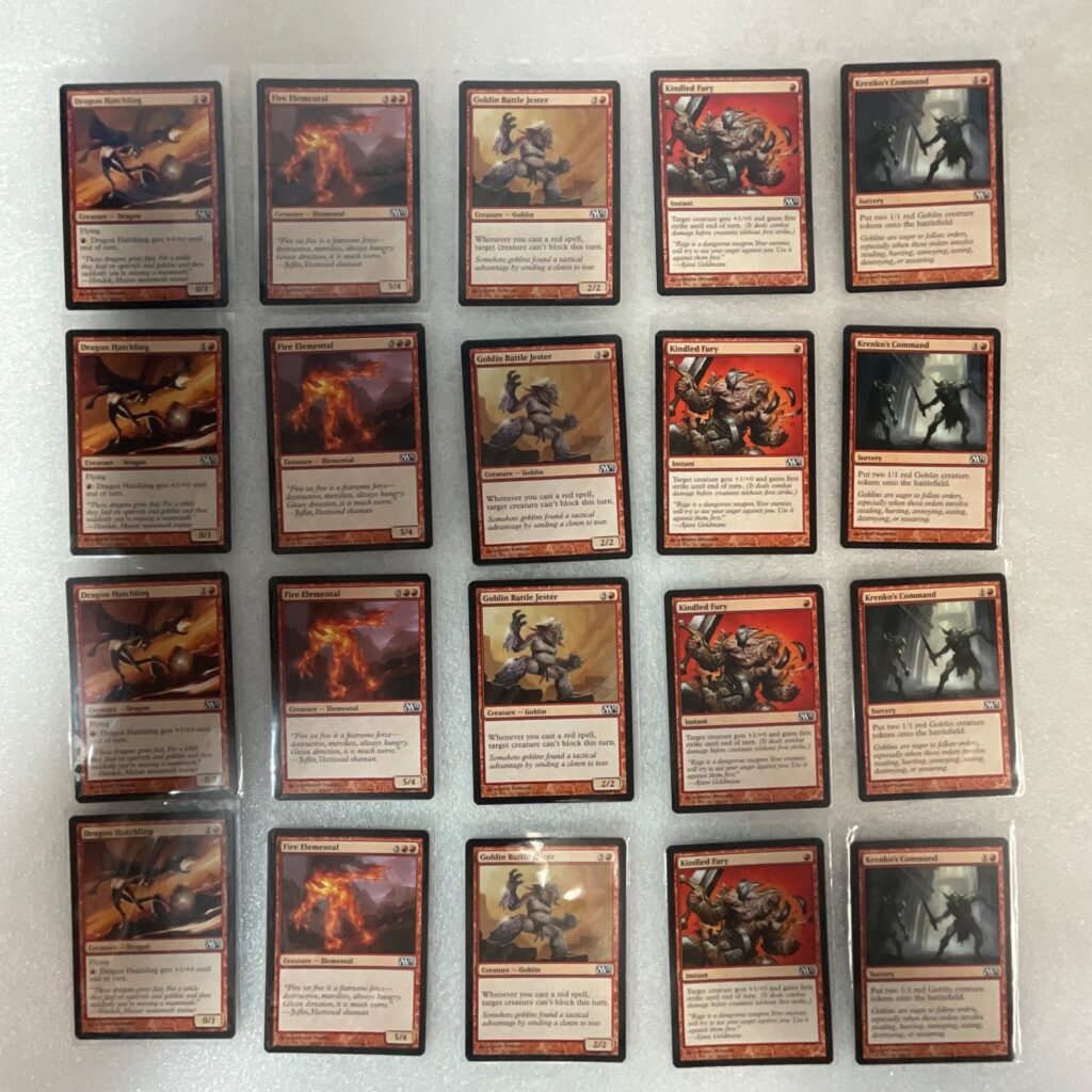 Magic the Gathering Lot of 20 Red M13 Fire Elemental Krenko's Command - Image 1