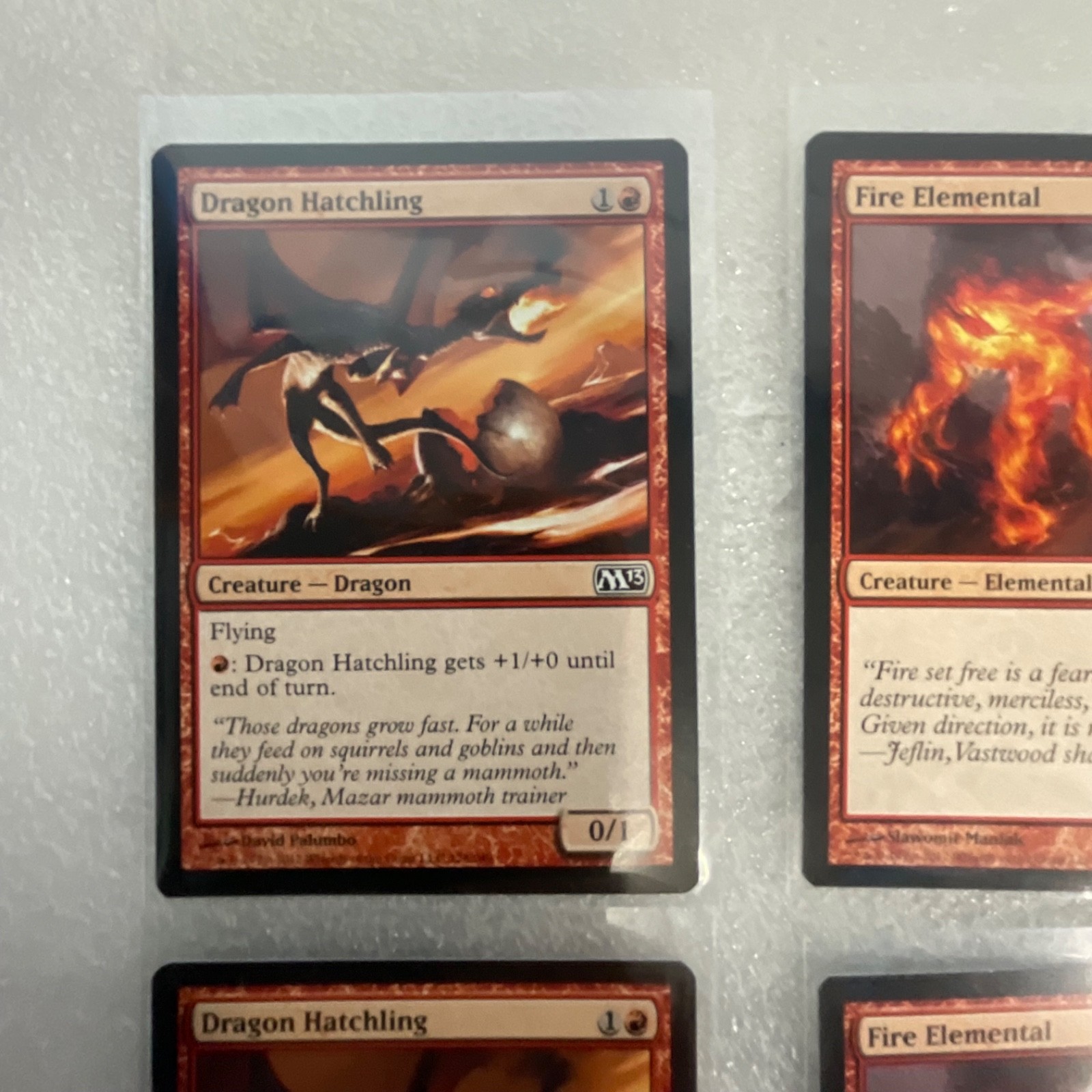 Magic the Gathering Lot of 20 Red M13 Fire Elemental Krenko's Command - Image 2