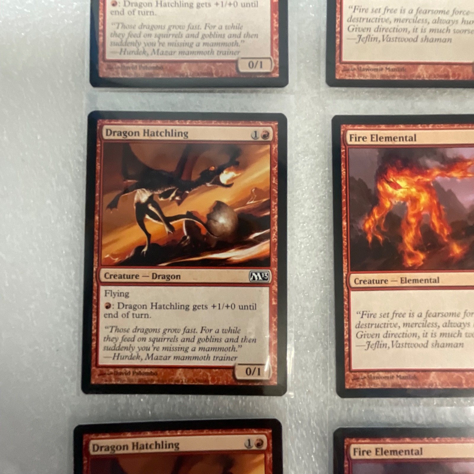 Magic the Gathering Lot of 20 Red M13 Fire Elemental Krenko's Command - Image 3