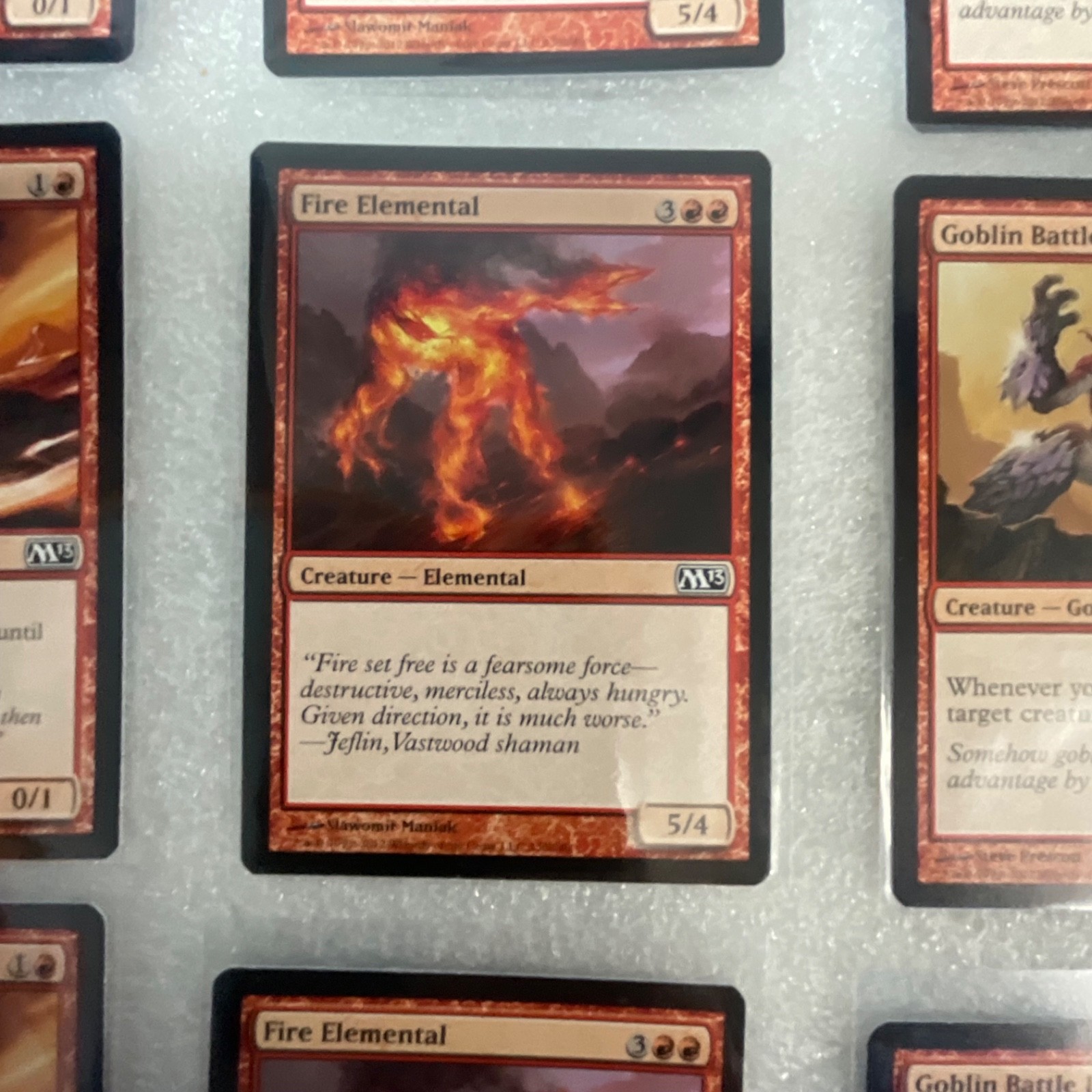 Magic the Gathering Lot of 20 Red M13 Fire Elemental Krenko's Command - Image 7