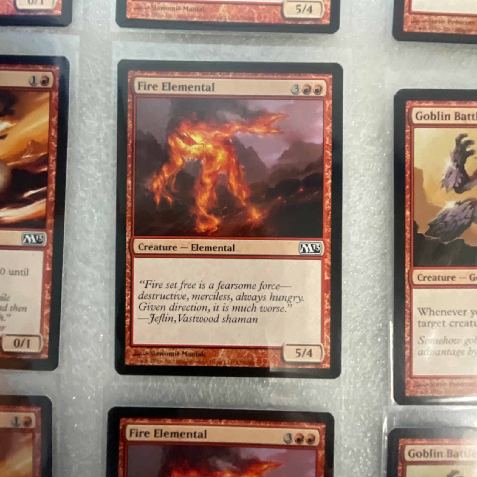 Magic the Gathering Lot of 20 Red M13 Fire Elemental Krenko's Command - Image 8
