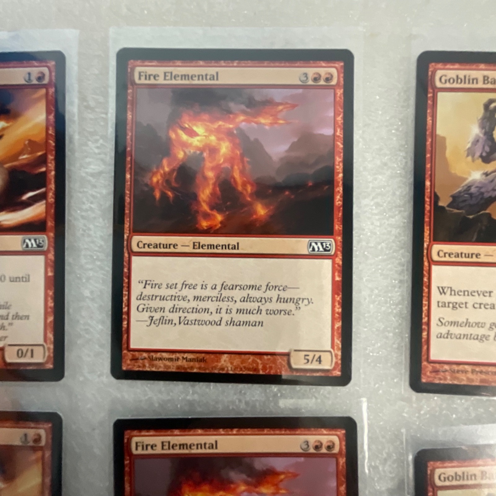 Magic the Gathering Lot of 20 Red M13 Fire Elemental Krenko's Command - Image 9