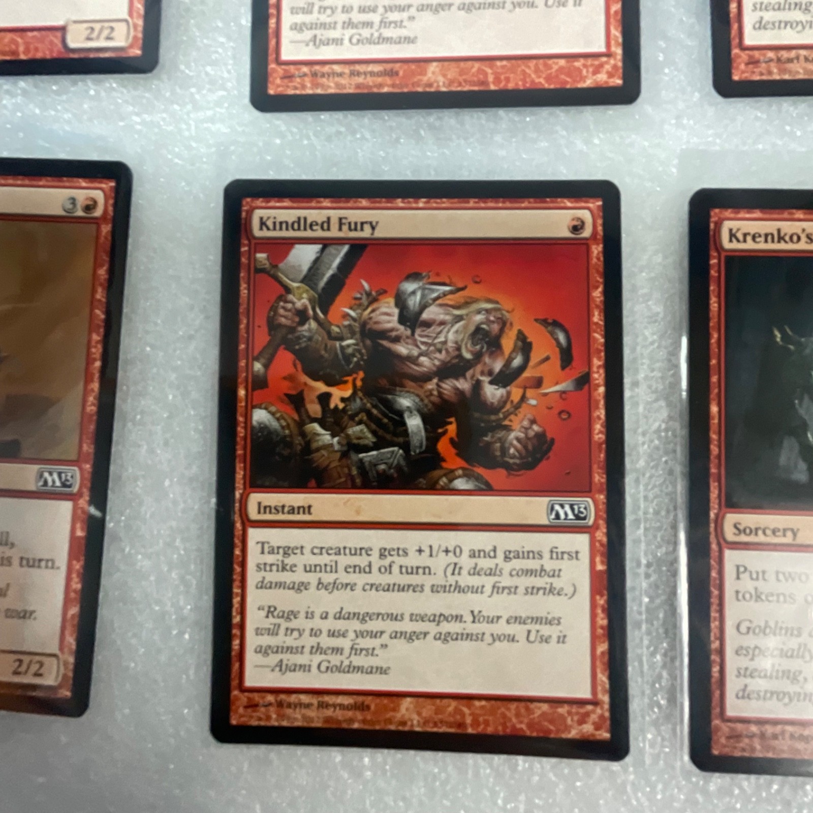 Magic the Gathering Lot of 20 Red M13 Fire Elemental Krenko's Command - Image 14