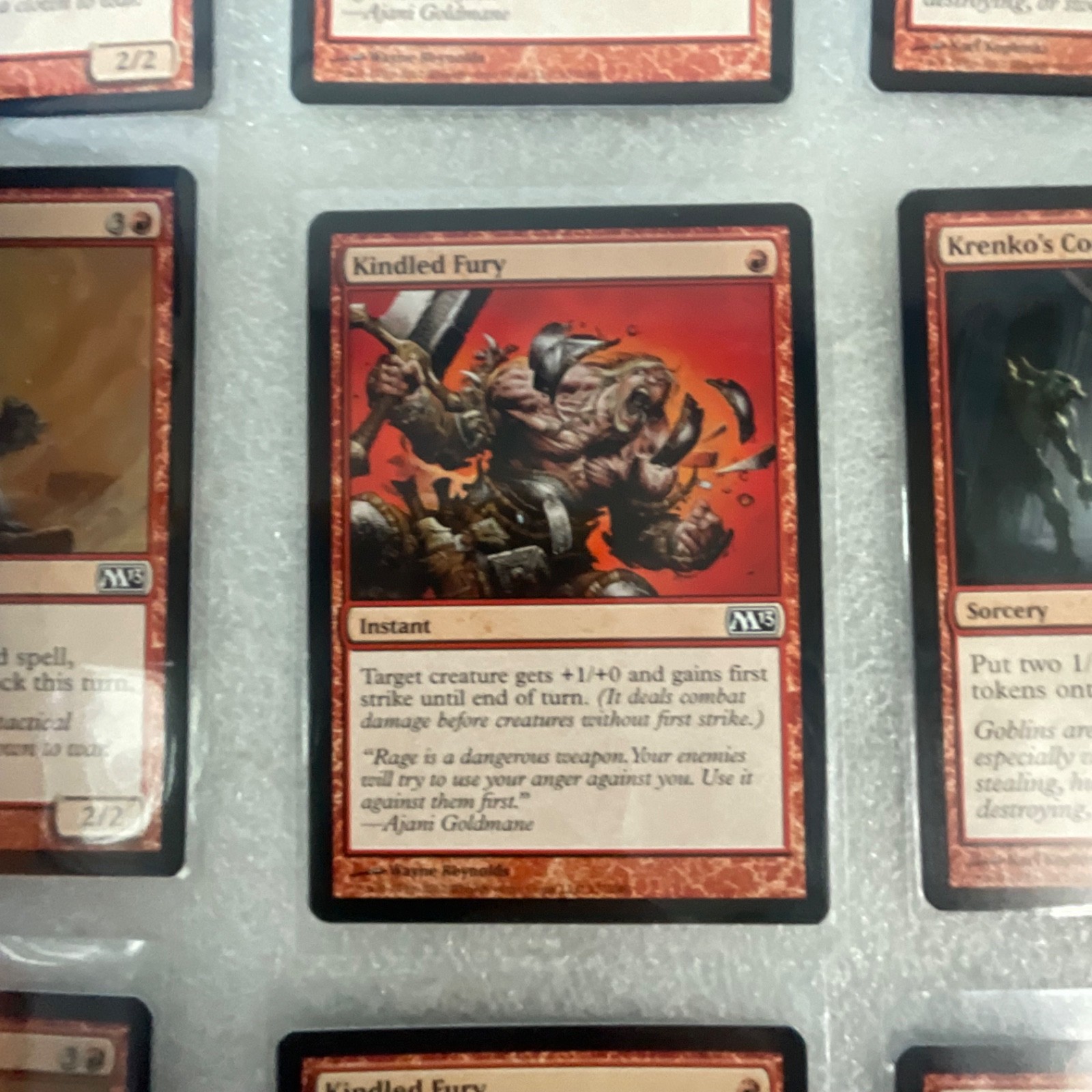 Magic the Gathering Lot of 20 Red M13 Fire Elemental Krenko's Command - Image 15