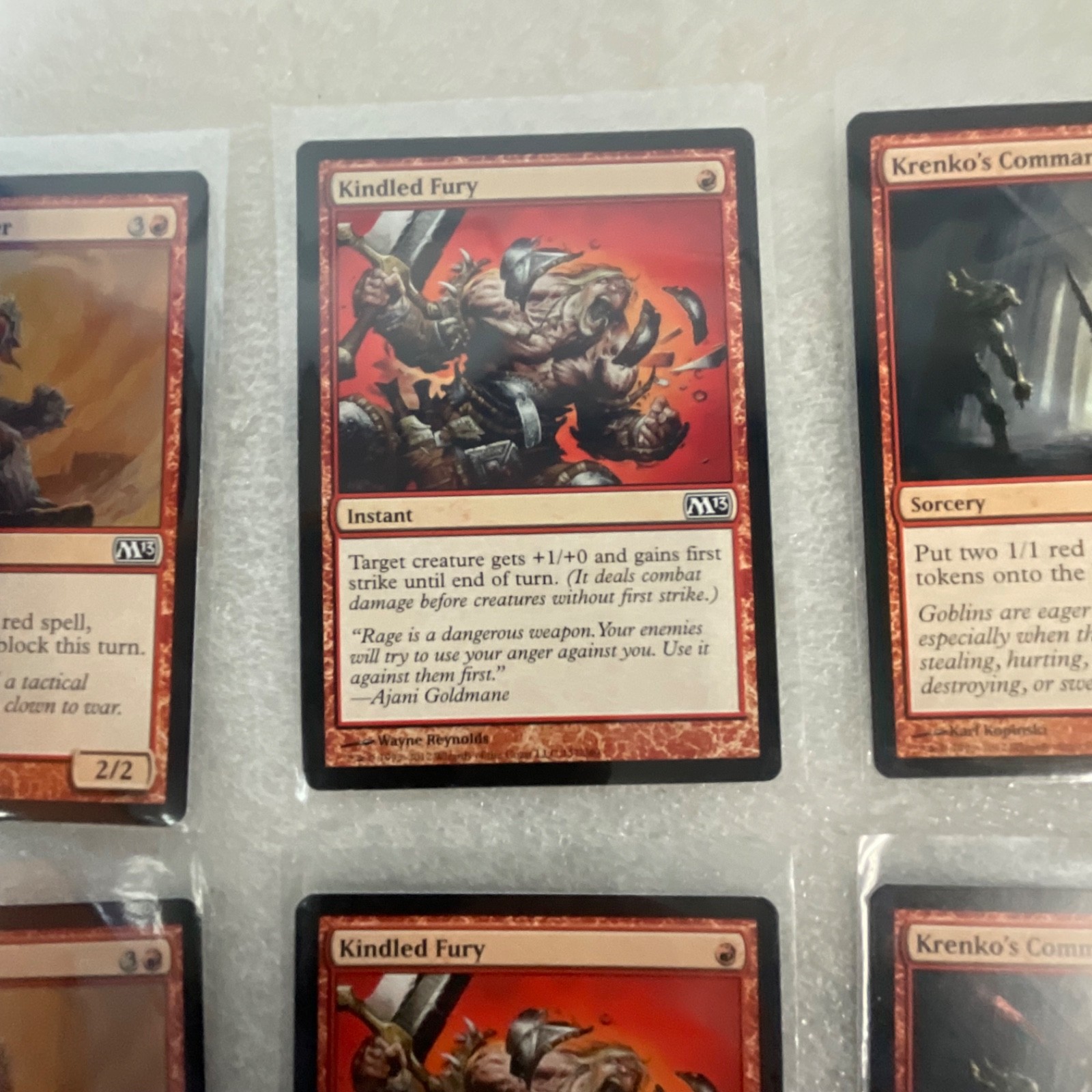 Magic the Gathering Lot of 20 Red M13 Fire Elemental Krenko's Command - Image 17