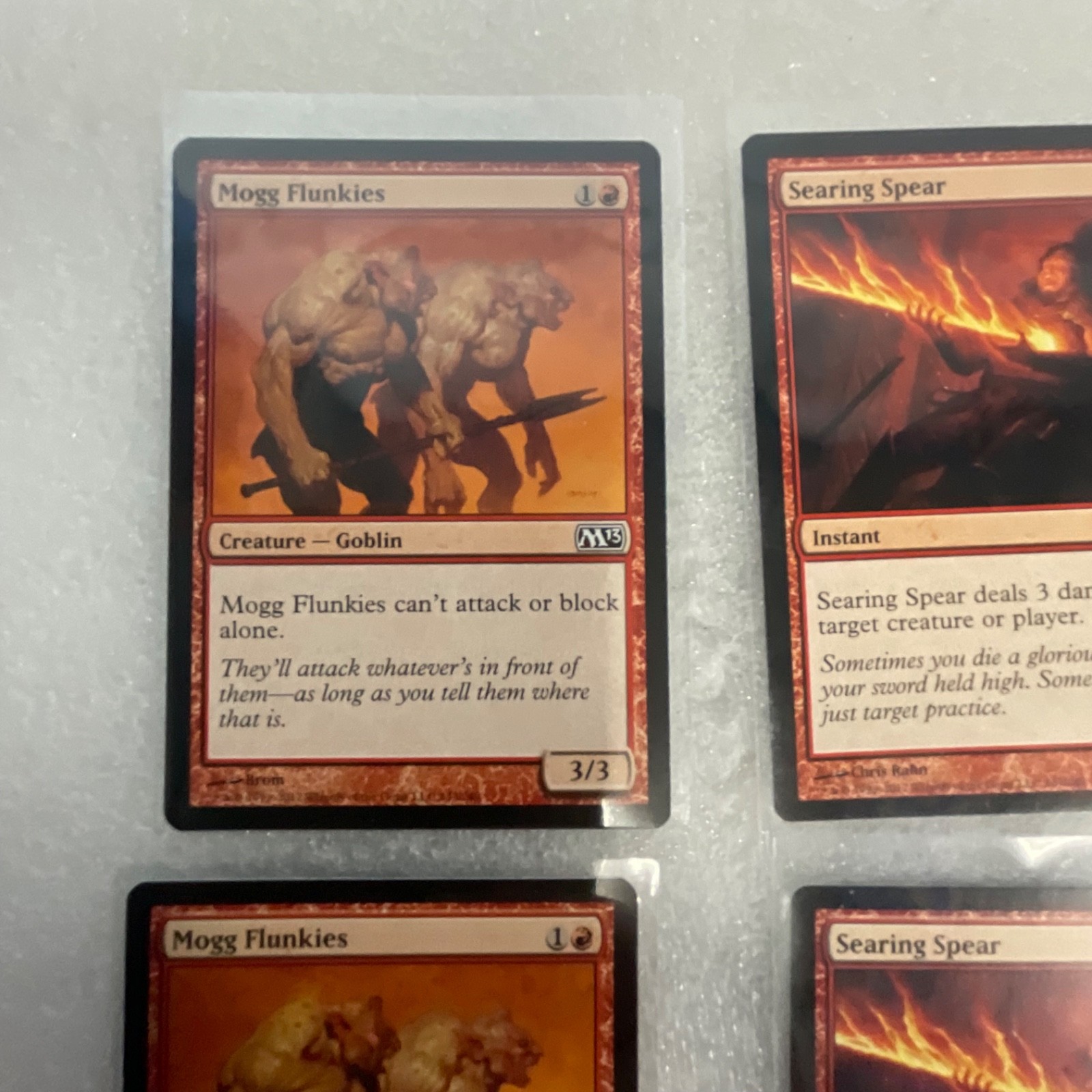 Magic the Gathering Lot of 20 Red M13 Mogg Flunkies Canyon Minotaur - Image 2