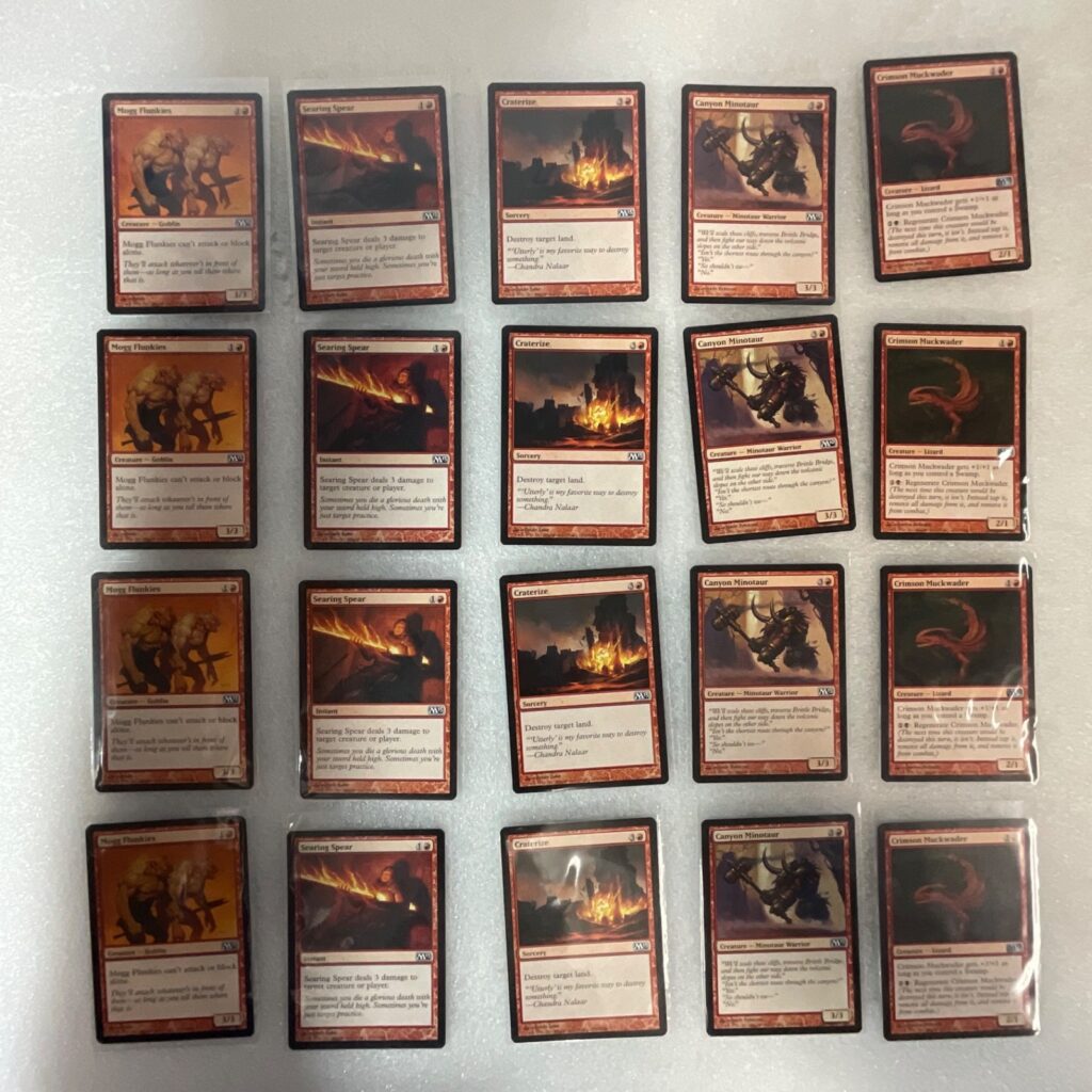 Magic the Gathering Lot of 20 Red M13 Mogg Flunkies Canyon Minotaur - Image 1