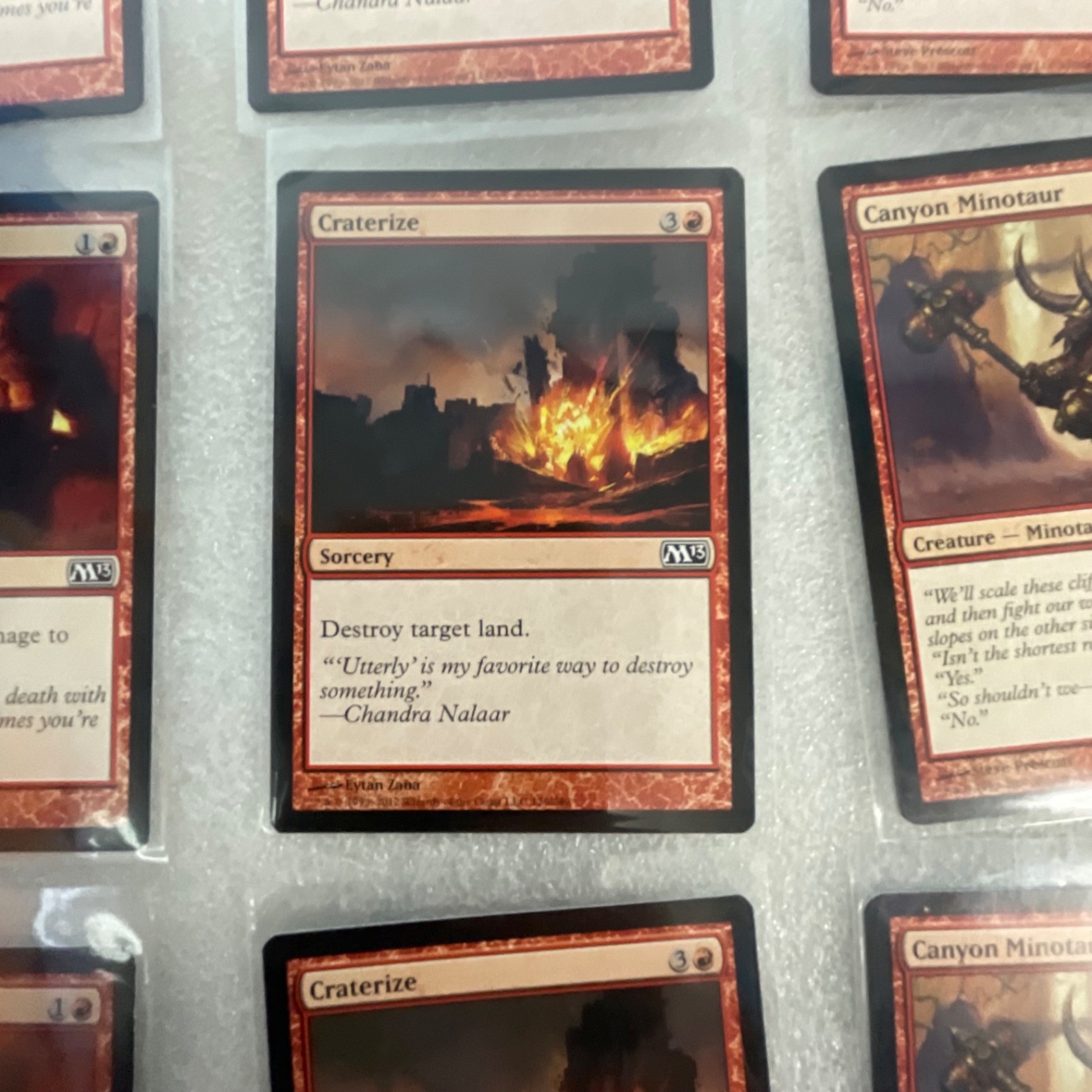 Magic the Gathering Lot of 20 Red M13 Mogg Flunkies Canyon Minotaur - Image 11