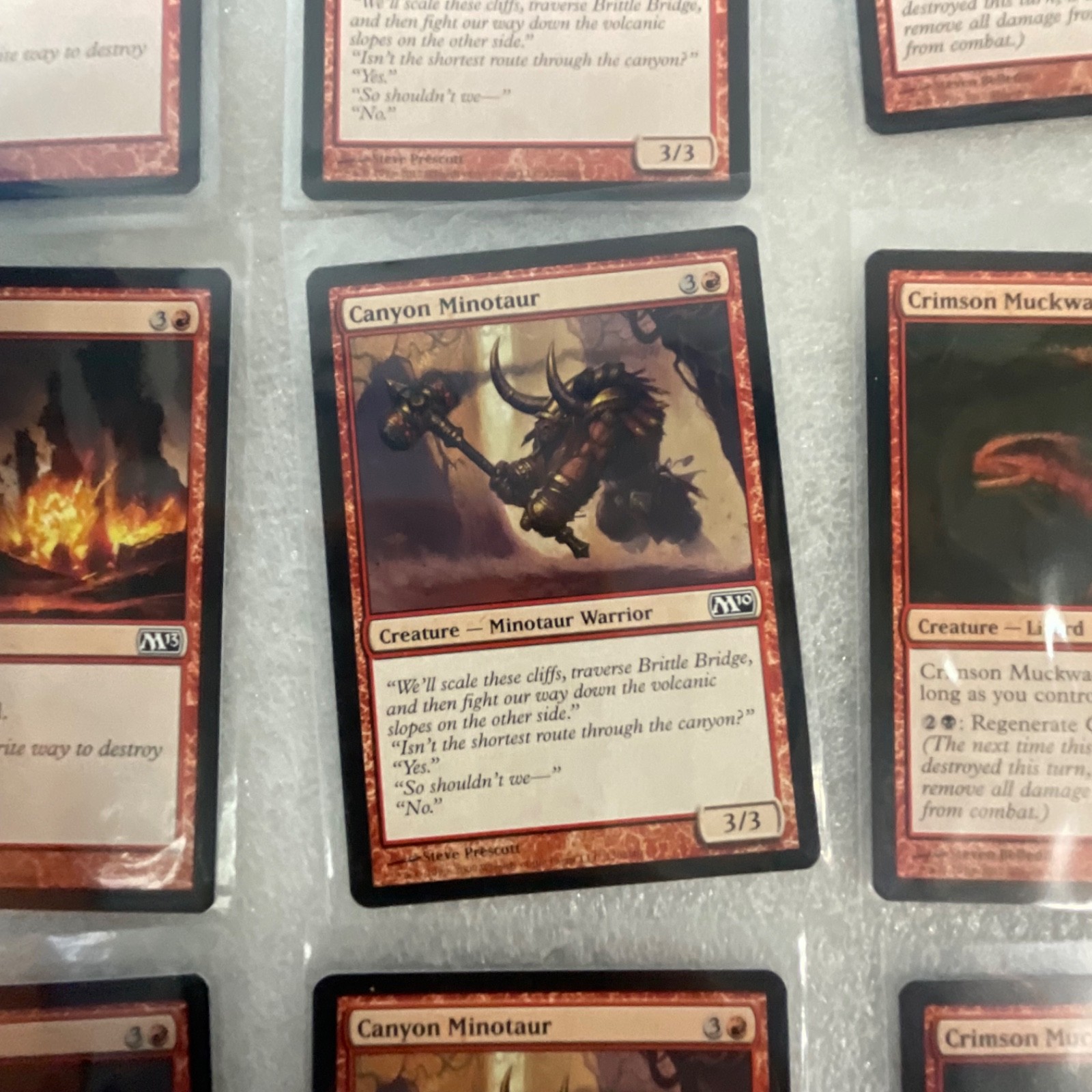 Magic the Gathering Lot of 20 Red M13 Mogg Flunkies Canyon Minotaur - Image 16