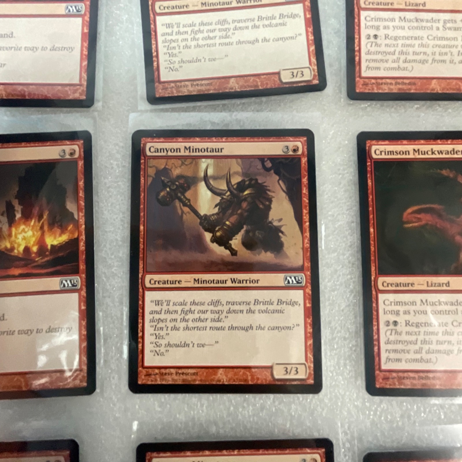 Magic the Gathering Lot of 20 Red M13 Mogg Flunkies Canyon Minotaur - Image 15