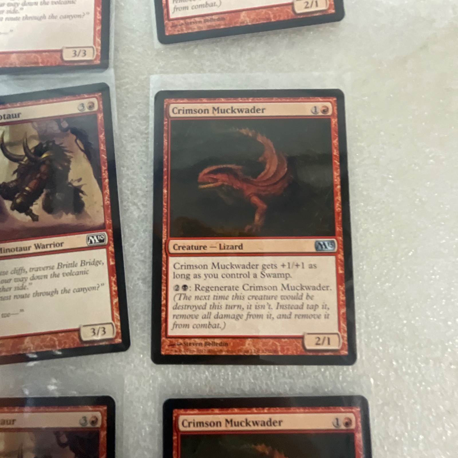Magic the Gathering Lot of 20 Red M13 Mogg Flunkies Canyon Minotaur - Image 19