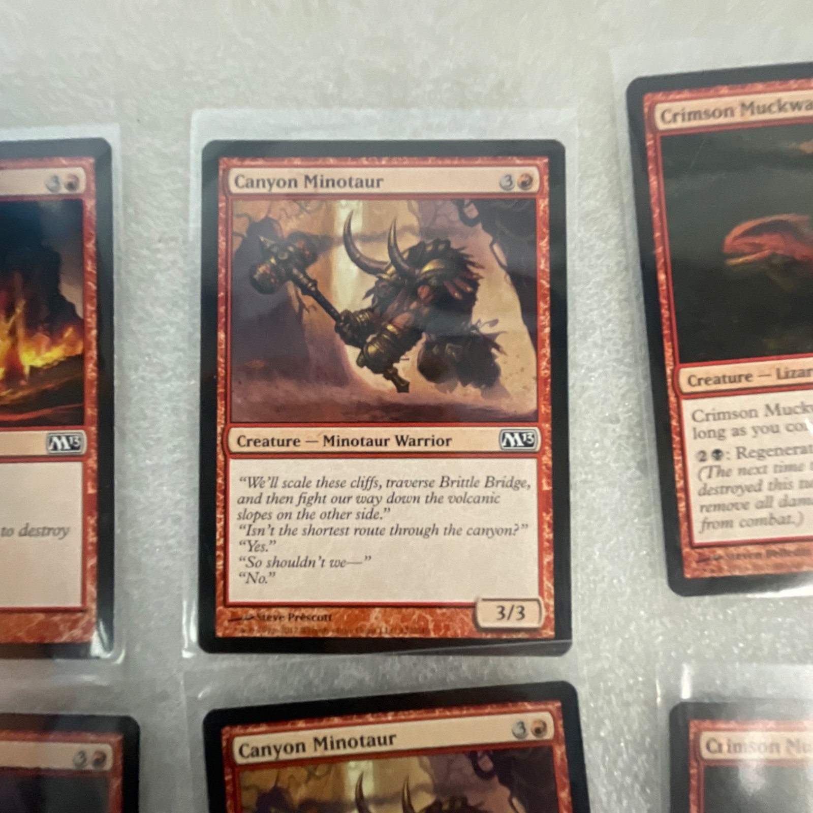 Magic the Gathering Lot of 20 Red M13 Mogg Flunkies Canyon Minotaur - Image 17