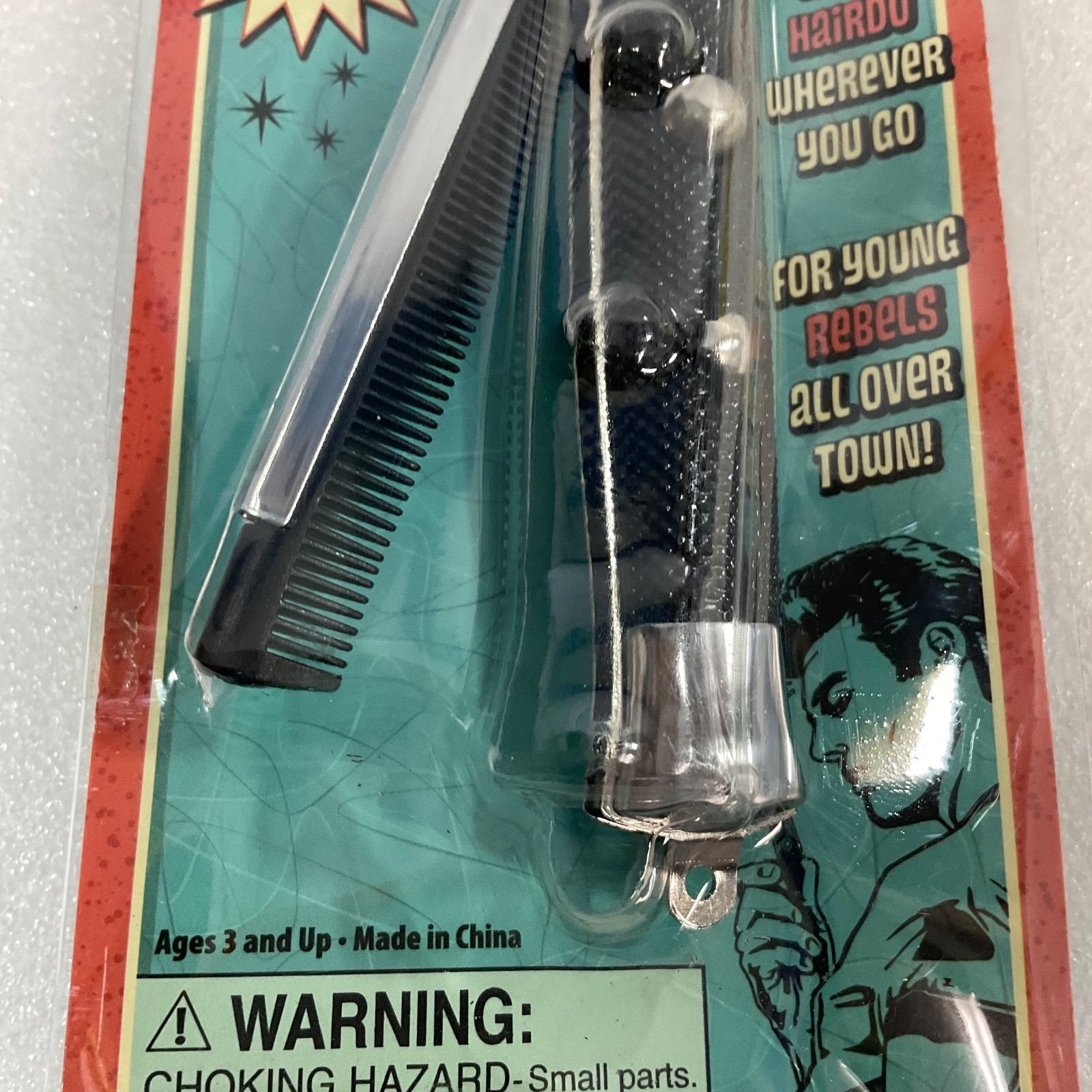 Switchblade Comb Push Button Pocket Hair Comb 9 in Novelty Toy Network - Image 8
