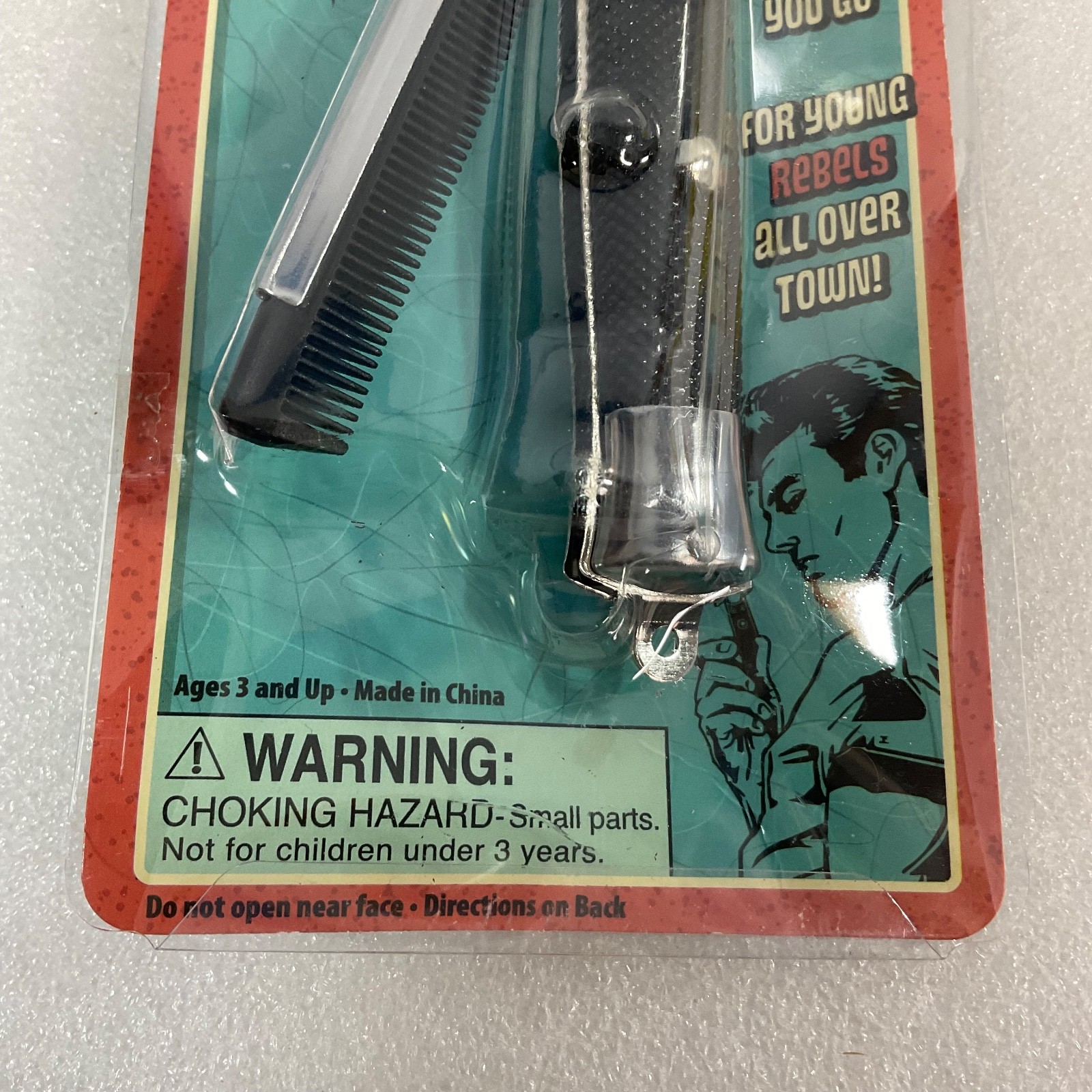 Switchblade Comb Push Button Pocket Hair Comb 9 in Novelty Toy Network - Image 9