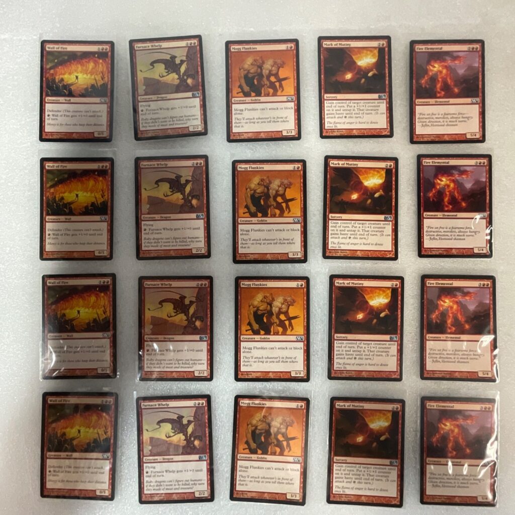 Magic the Gathering Lot of 20 Red M13 Cards Fire Elemental Mogg Flunkies - Image 1
