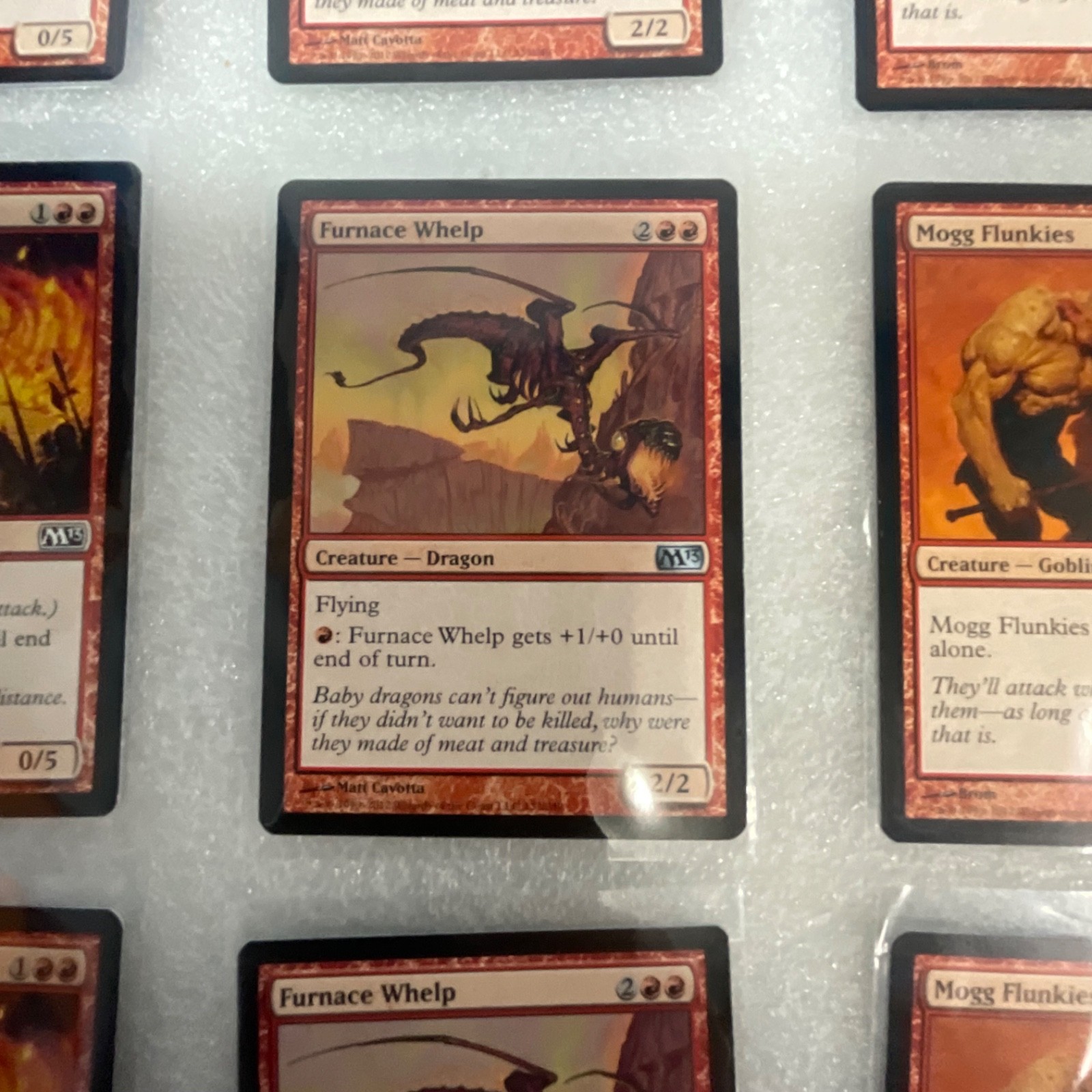 Magic the Gathering Lot of 20 Red M13 Cards Fire Elemental Mogg Flunkies - Image 7