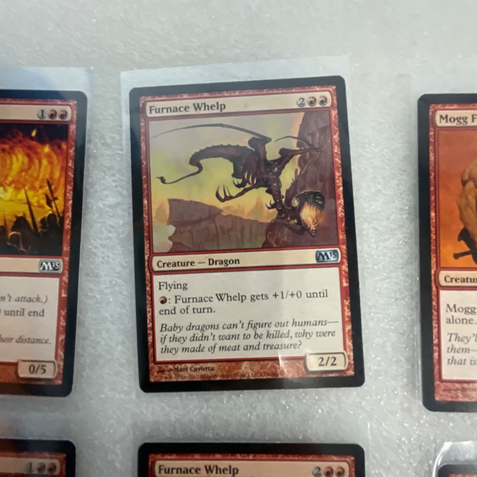 Magic the Gathering Lot of 20 Red M13 Cards Fire Elemental Mogg Flunkies - Image 9