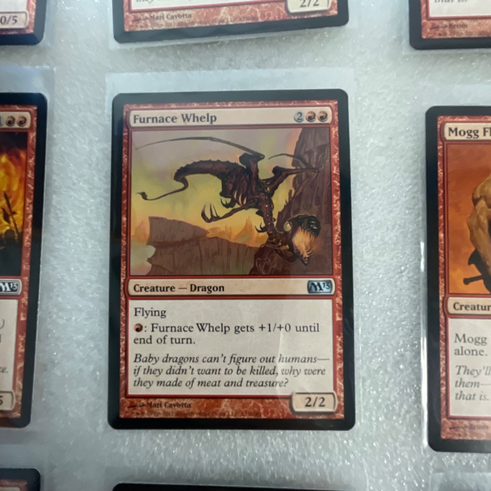 Magic the Gathering Lot of 20 Red M13 Cards Fire Elemental Mogg Flunkies - Image 8
