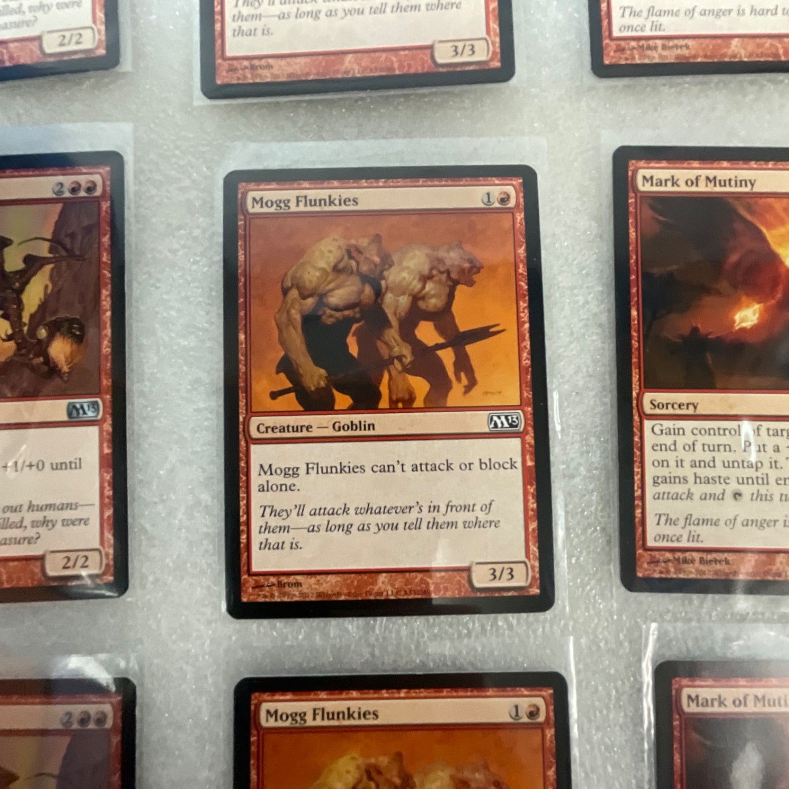 Magic the Gathering Lot of 20 Red M13 Cards Fire Elemental Mogg Flunkies - Image 11