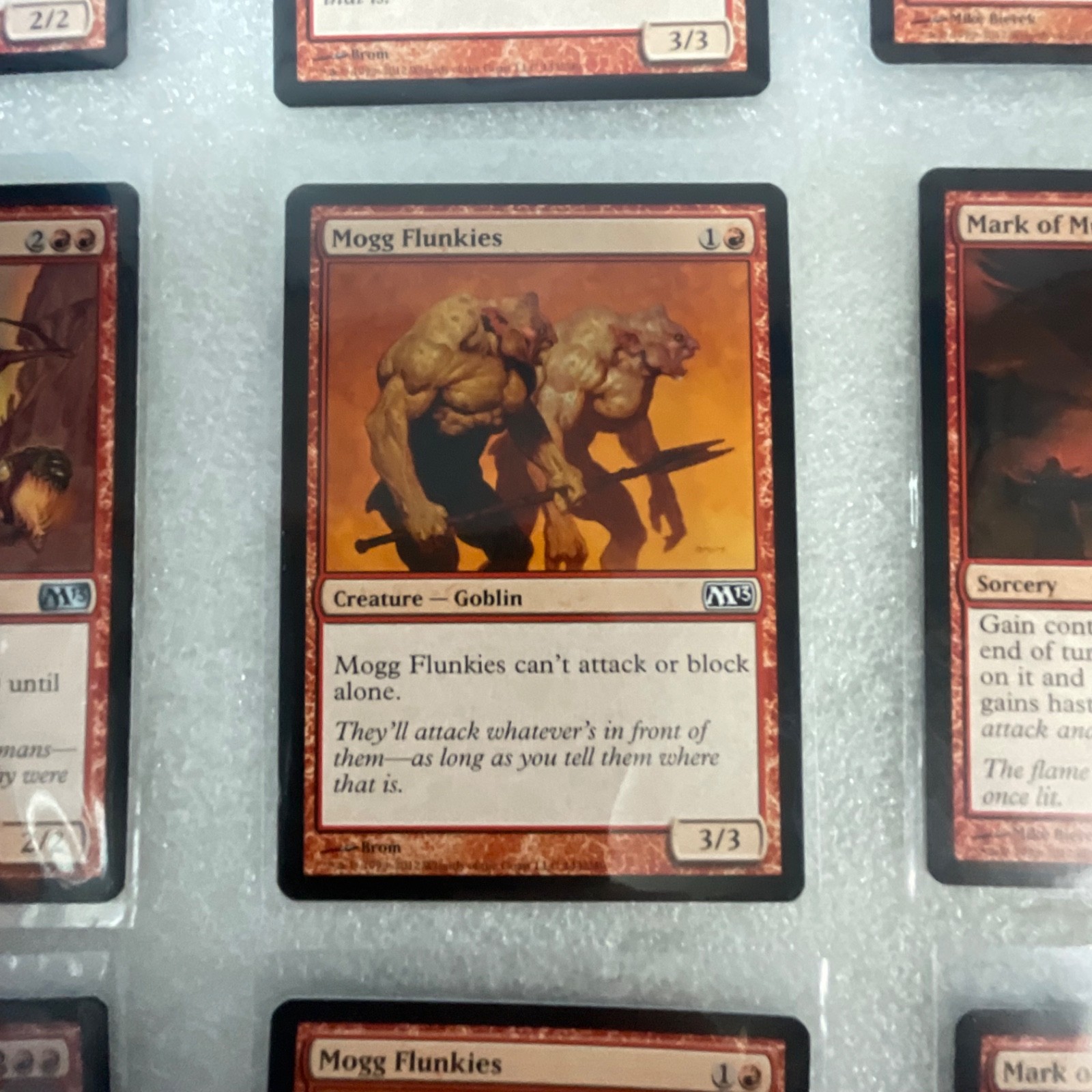 Magic the Gathering Lot of 20 Red M13 Cards Fire Elemental Mogg Flunkies - Image 12