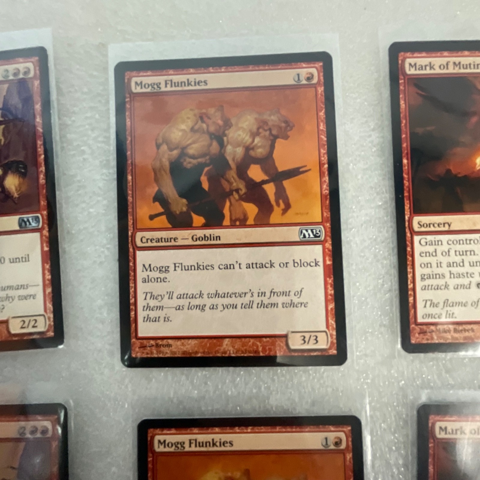 Magic the Gathering Lot of 20 Red M13 Cards Fire Elemental Mogg Flunkies - Image 10