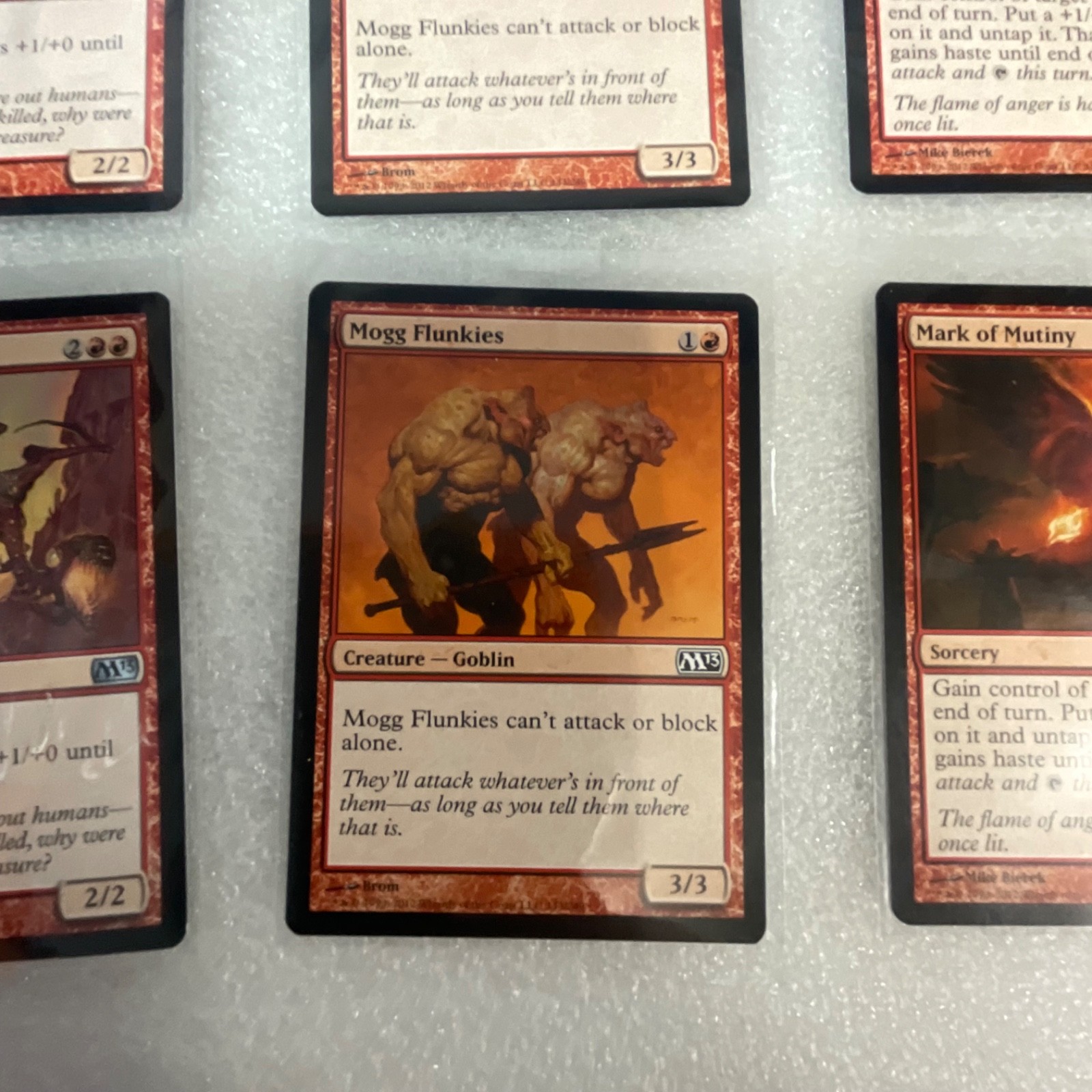 Magic the Gathering Lot of 20 Red M13 Cards Fire Elemental Mogg Flunkies - Image 13