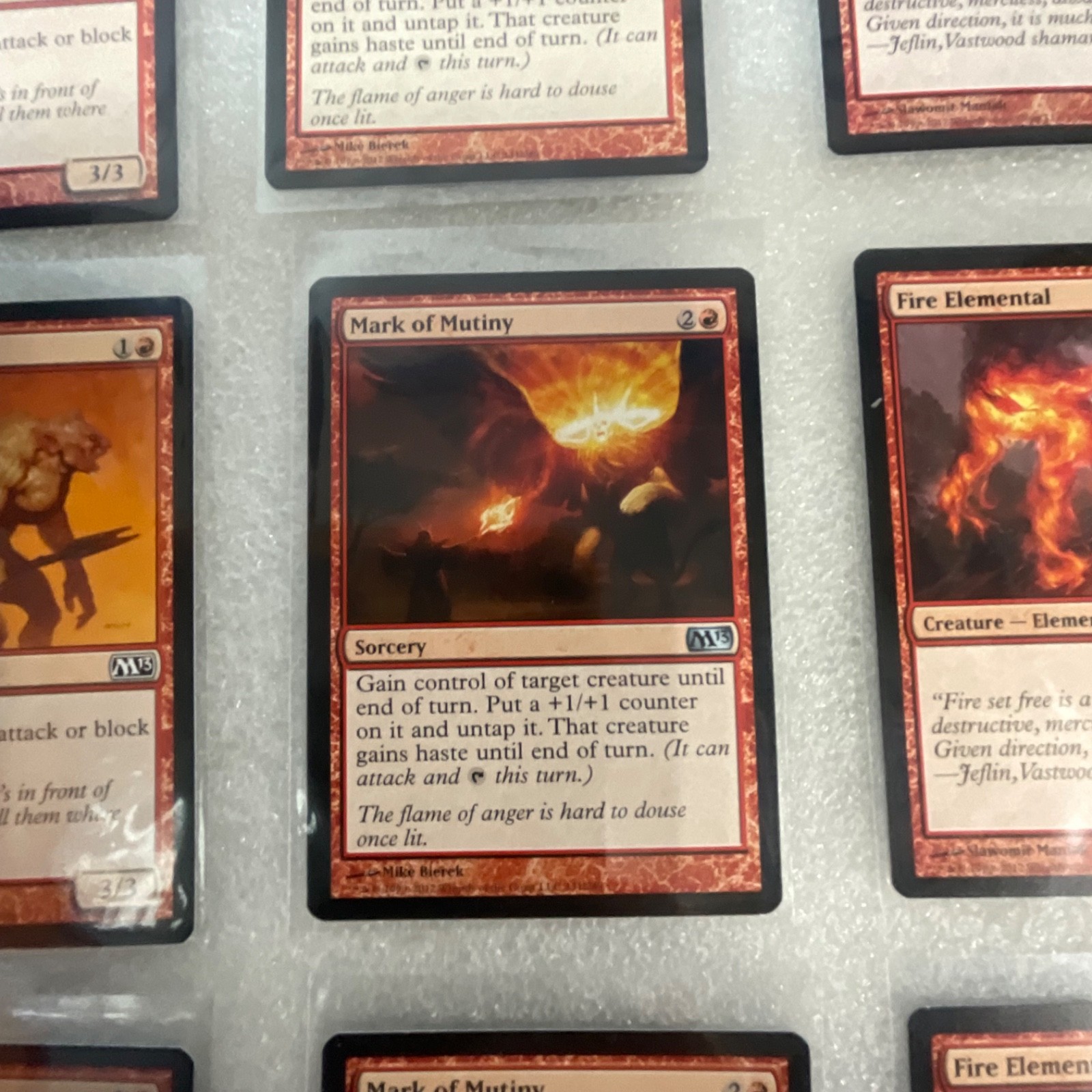 Magic the Gathering Lot of 20 Red M13 Cards Fire Elemental Mogg Flunkies - Image 15