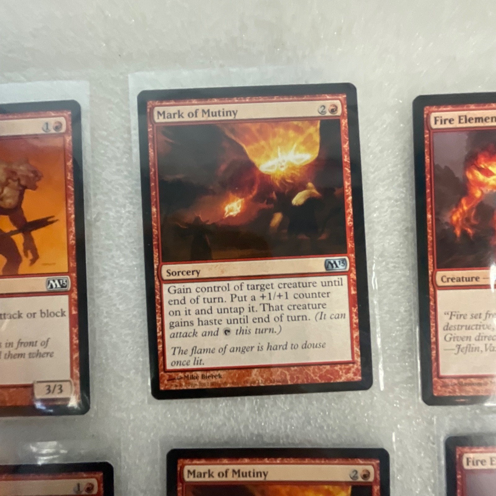 Magic the Gathering Lot of 20 Red M13 Cards Fire Elemental Mogg Flunkies - Image 17