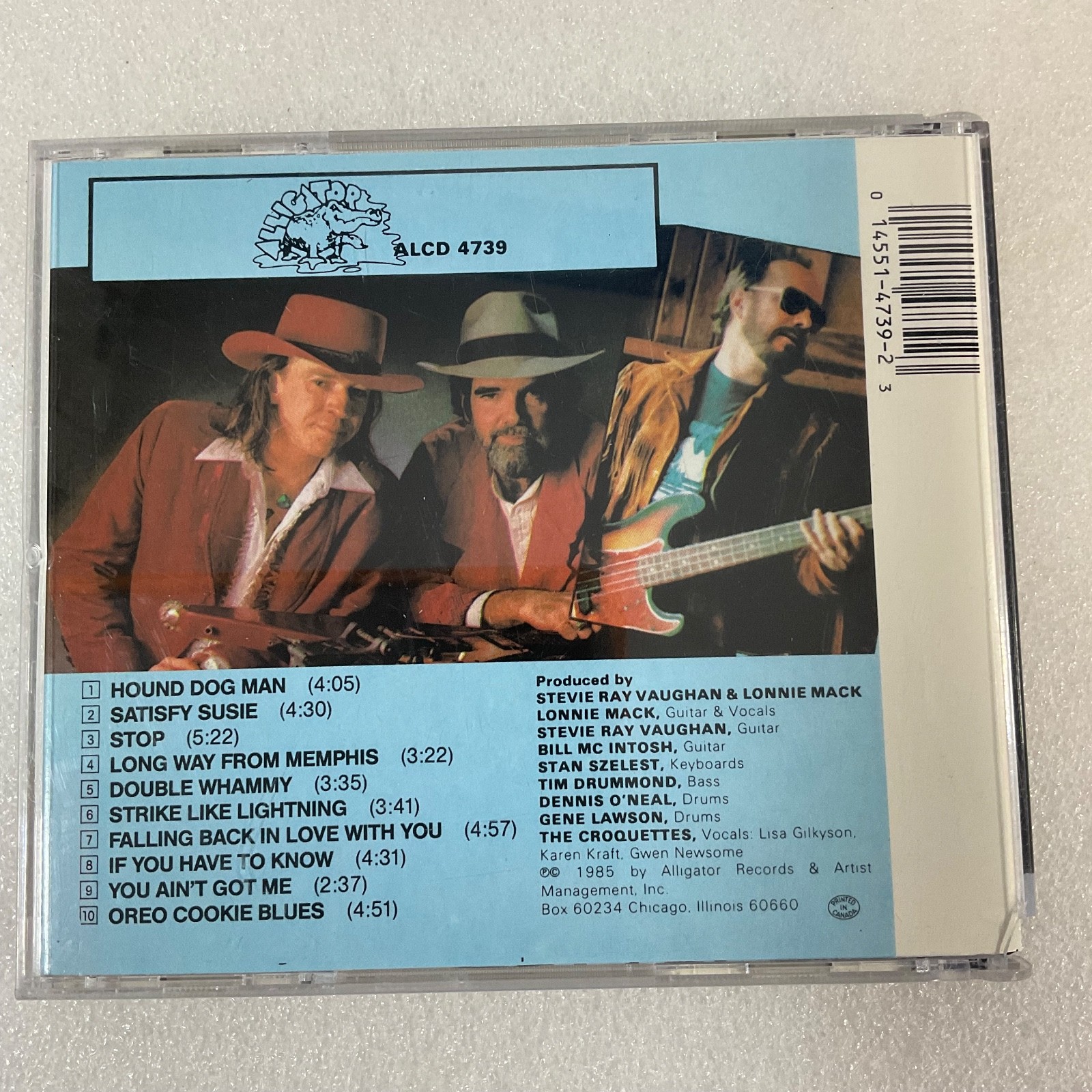 Lonnie Mack Strike Like Lightning CD Alligator Records Blues Rock Album - Image 2