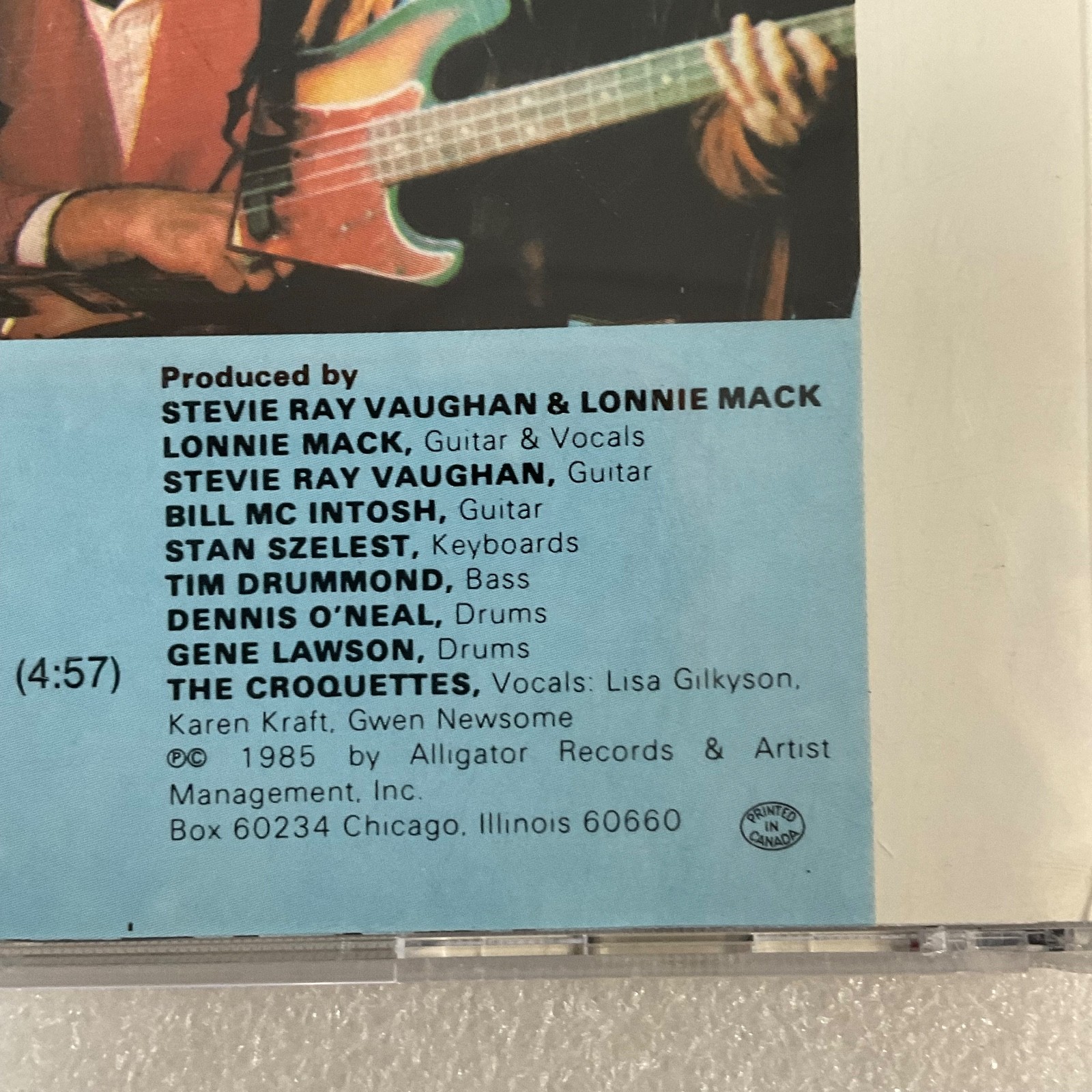 Lonnie Mack Strike Like Lightning CD Alligator Records Blues Rock Album - Image 11