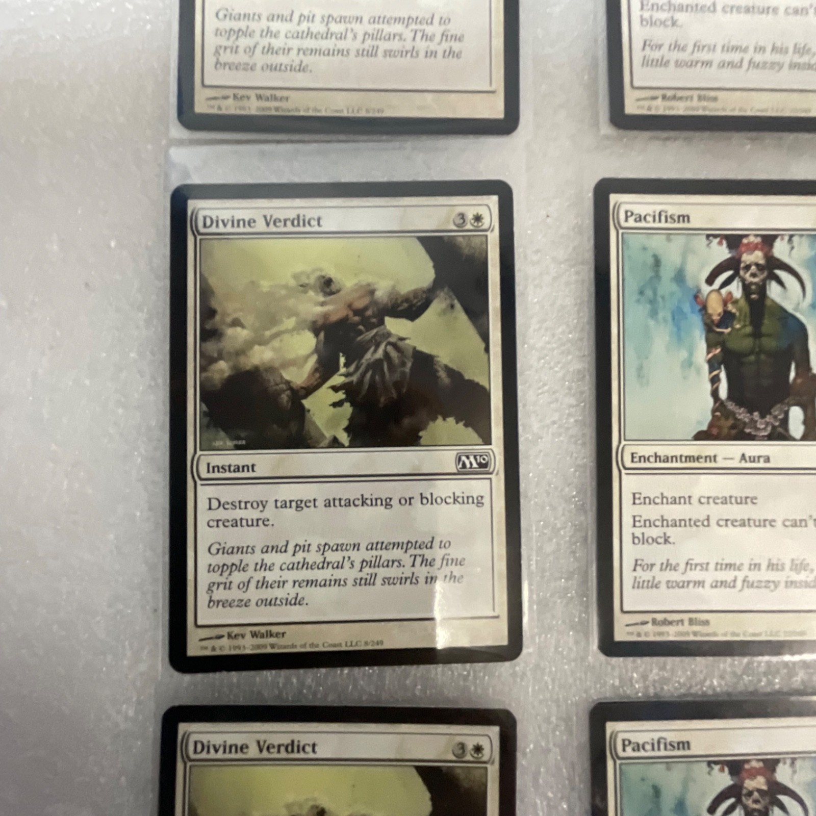 Magic the Gathering Lot of 20 White M13 Cards Divine Verdict Pacifism - Image 4