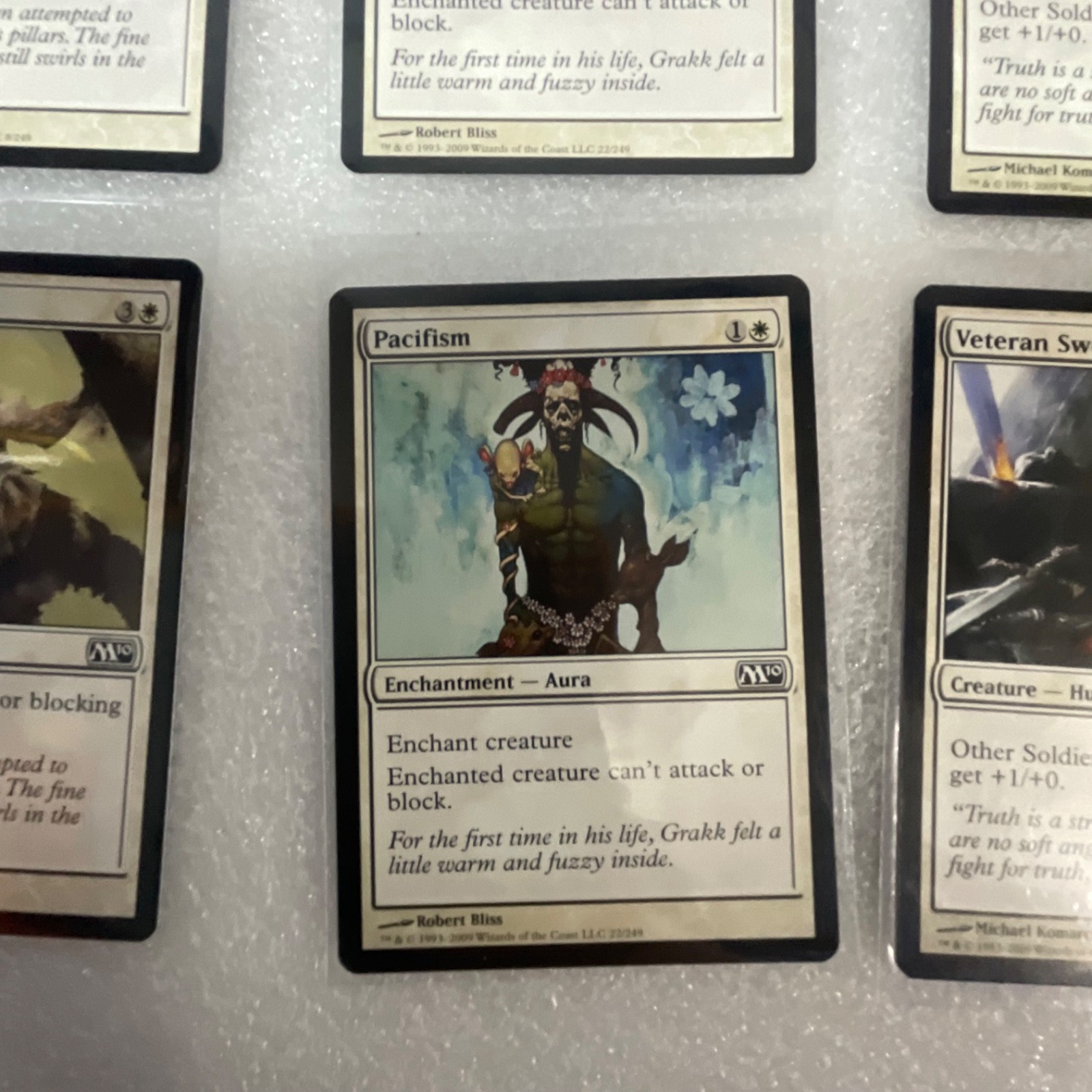 Magic the Gathering Lot of 20 White M13 Cards Divine Verdict Pacifism - Image 7