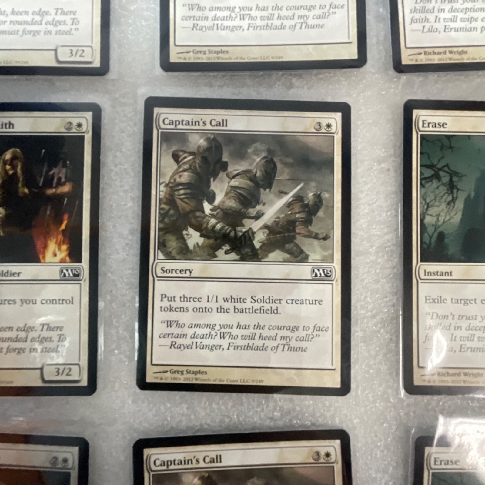 Magic the Gathering Lot of 20 White M13 Cards Divine Verdict Pacifism - Image 16