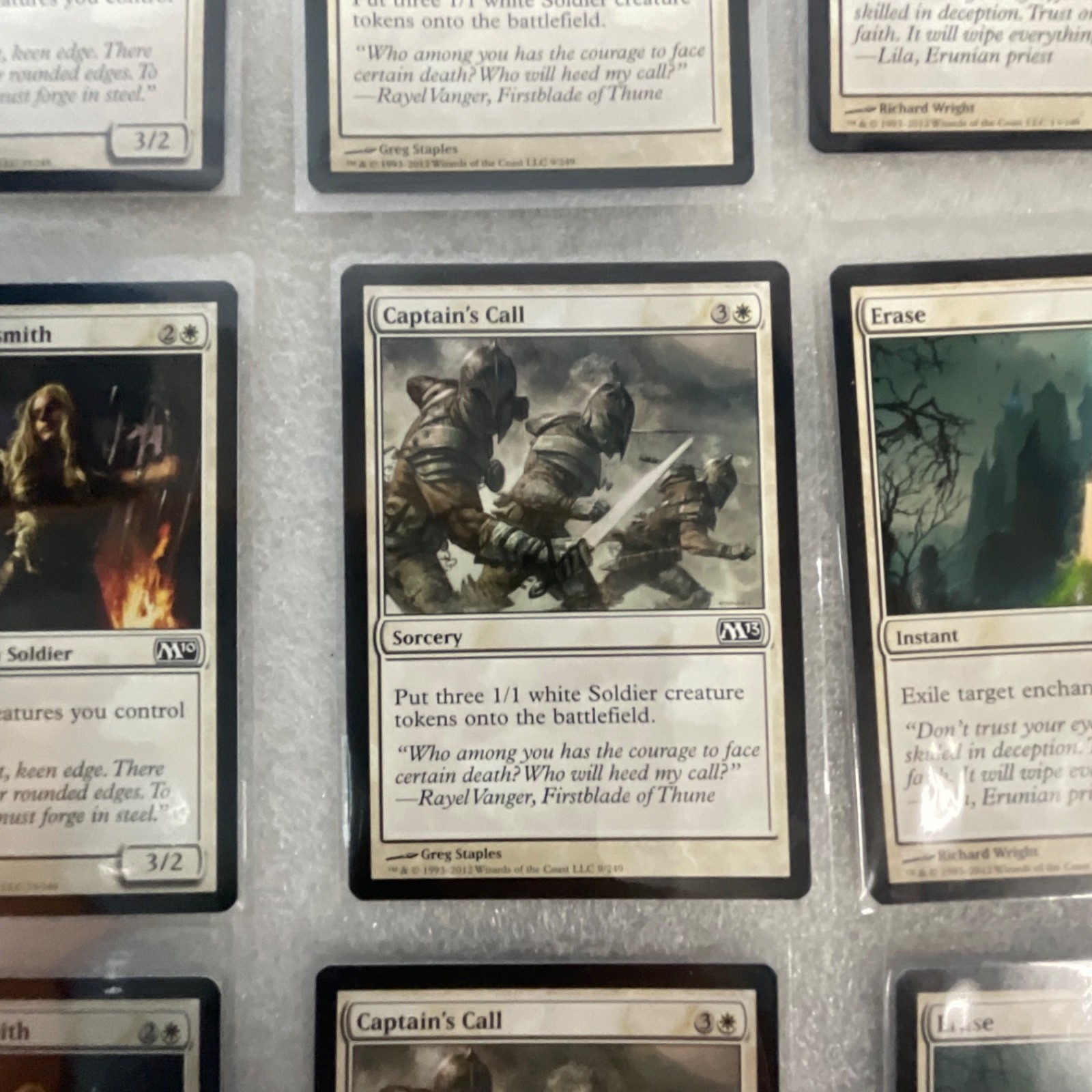 Magic the Gathering Lot of 20 White M13 Cards Divine Verdict Pacifism - Image 17