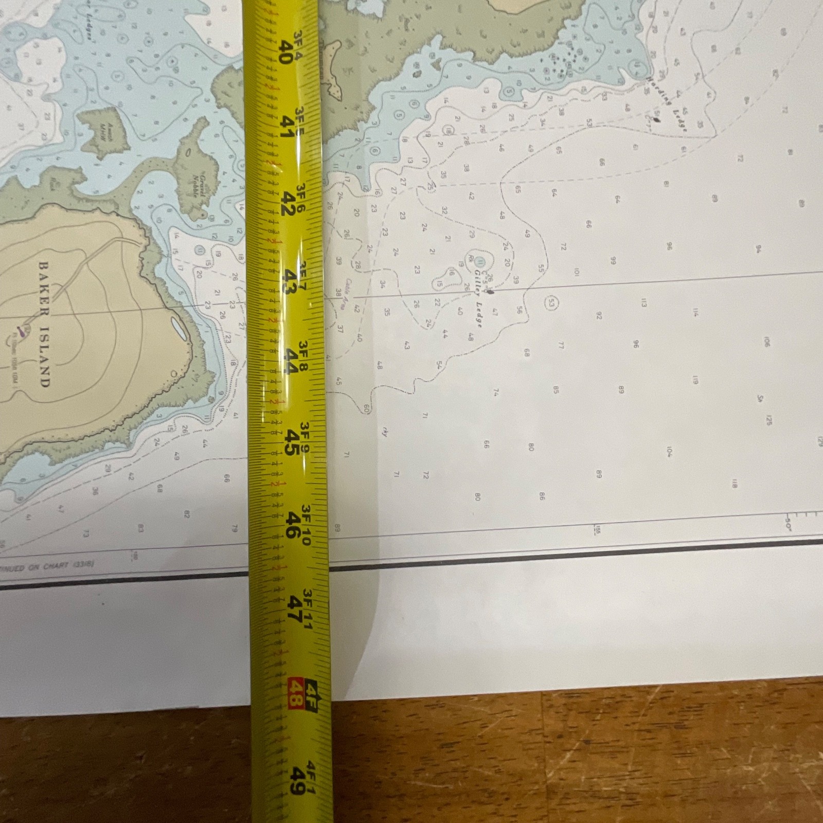 1982 NOAA Chart 13321 Southwest Harbor Mount Desert Island Map 36in x 48in - Image 16