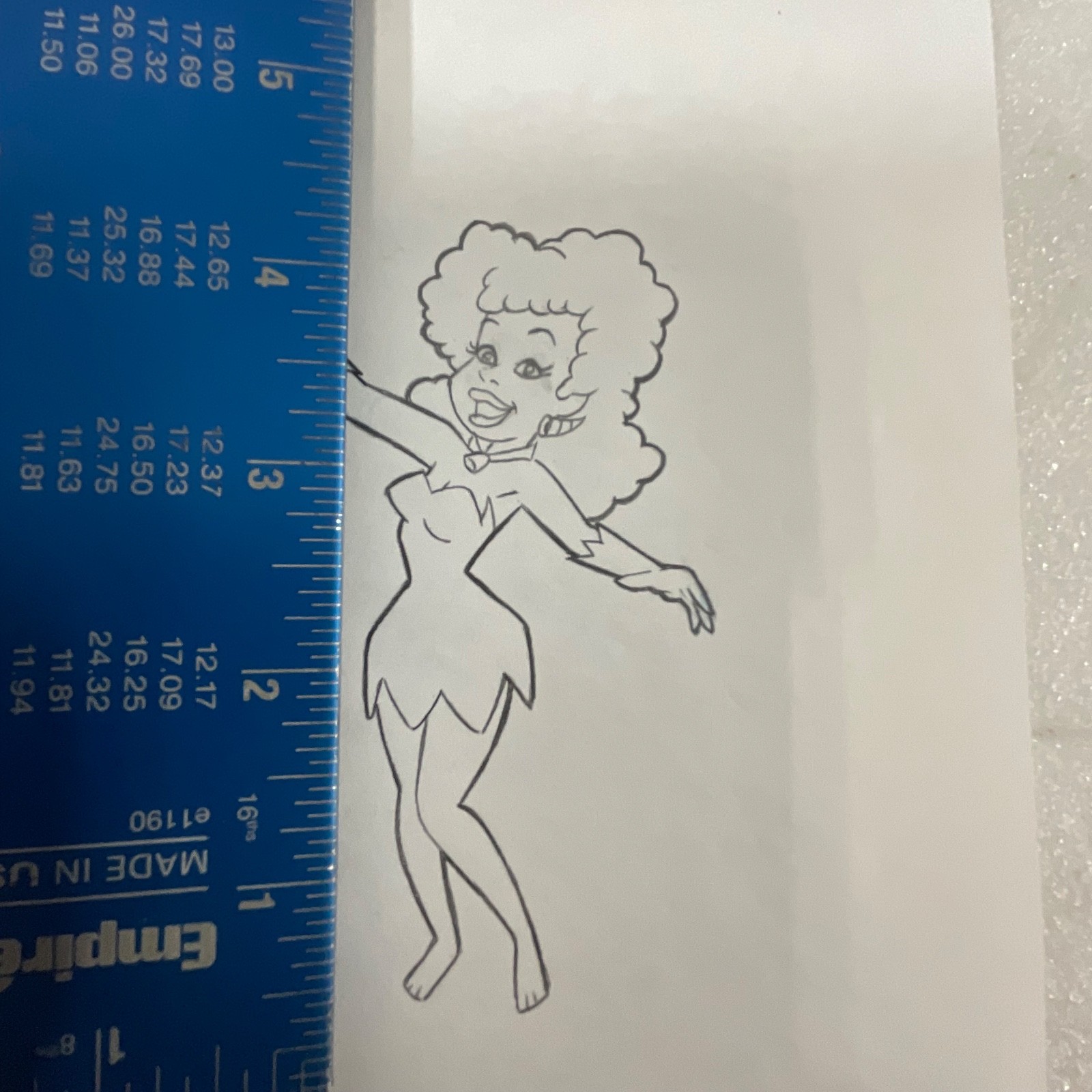 Vintage Cavewoman Animation Cel Production Art - Image 8